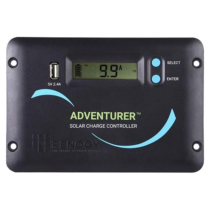 Controlador Carga Solar PWM Renogy Aventurero 30A 12V/24V