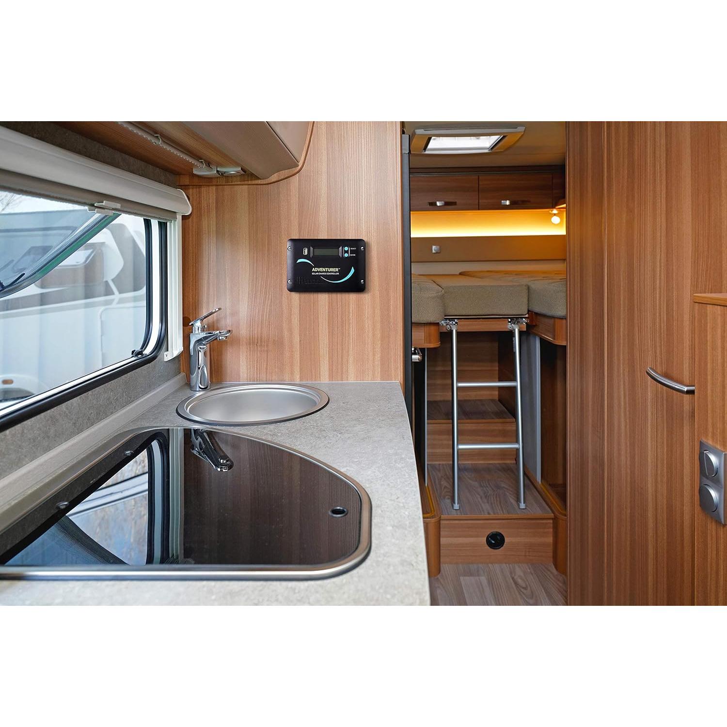 Controlador Carga Solar PWM Renogy Aventurero 30A 12V/24V