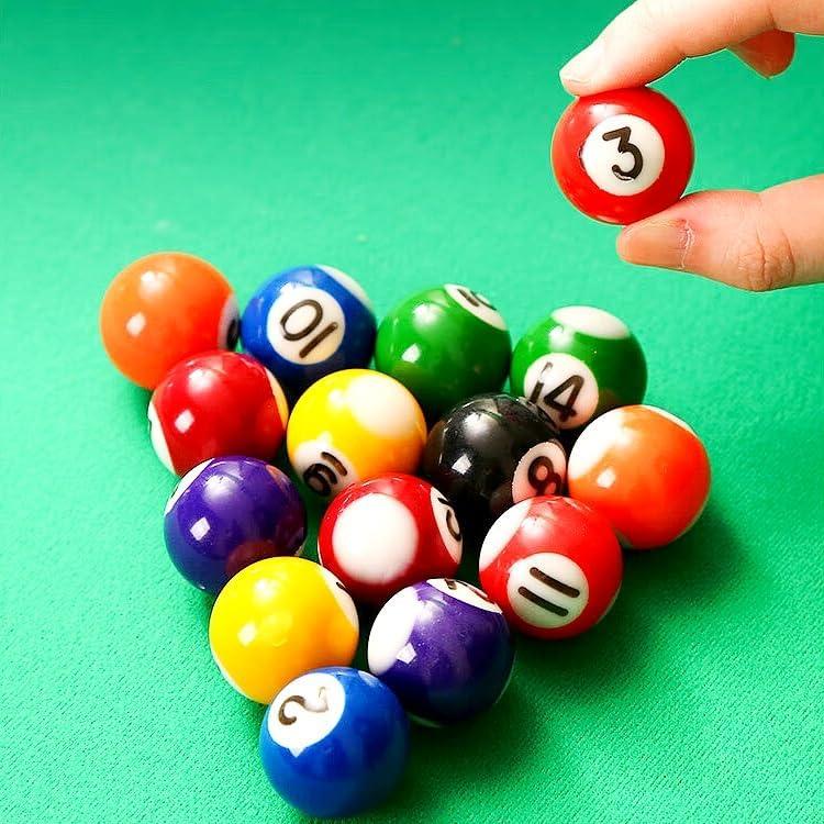 Conjunto de 16 Bolas de Billar Mini KHIOPNT 2.5cm