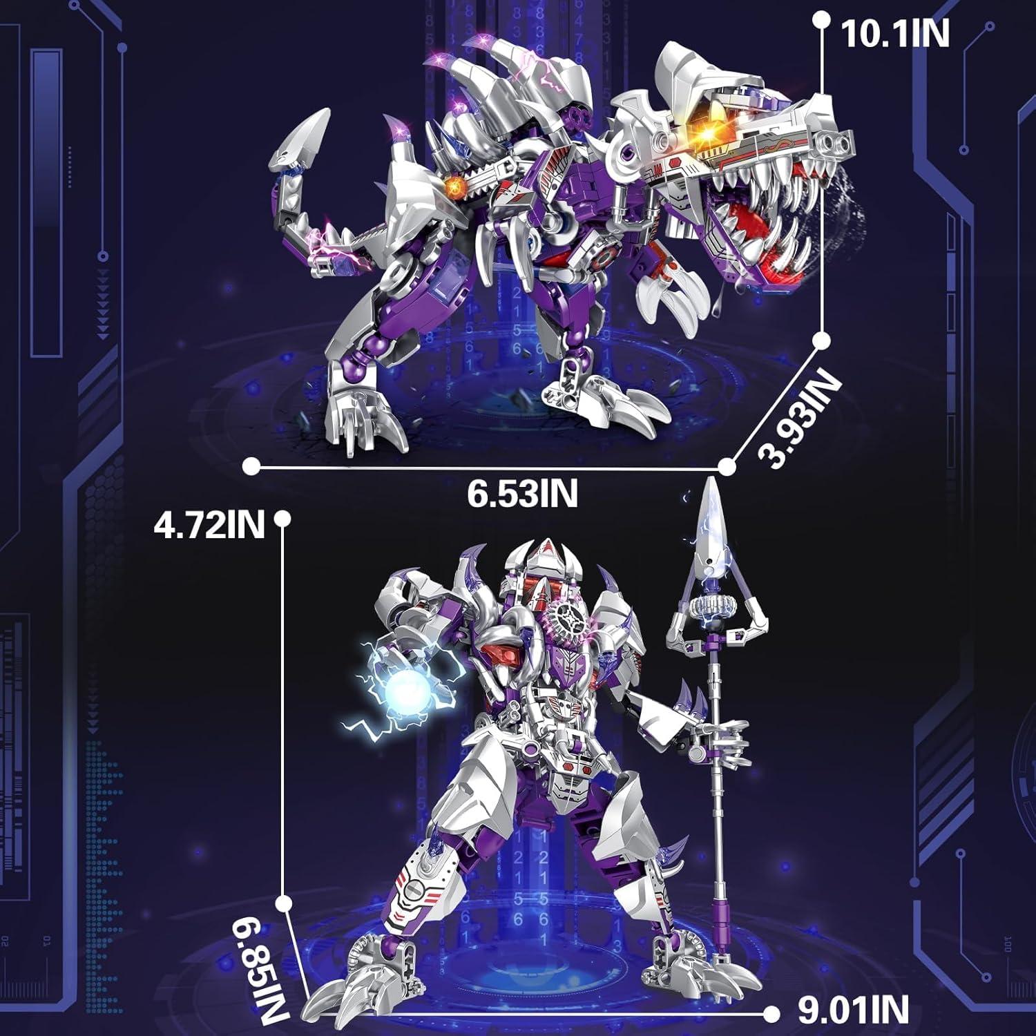 Bloques de Construcción Dinosaurios Mech Transformador PLAYBRIX 406 PCS