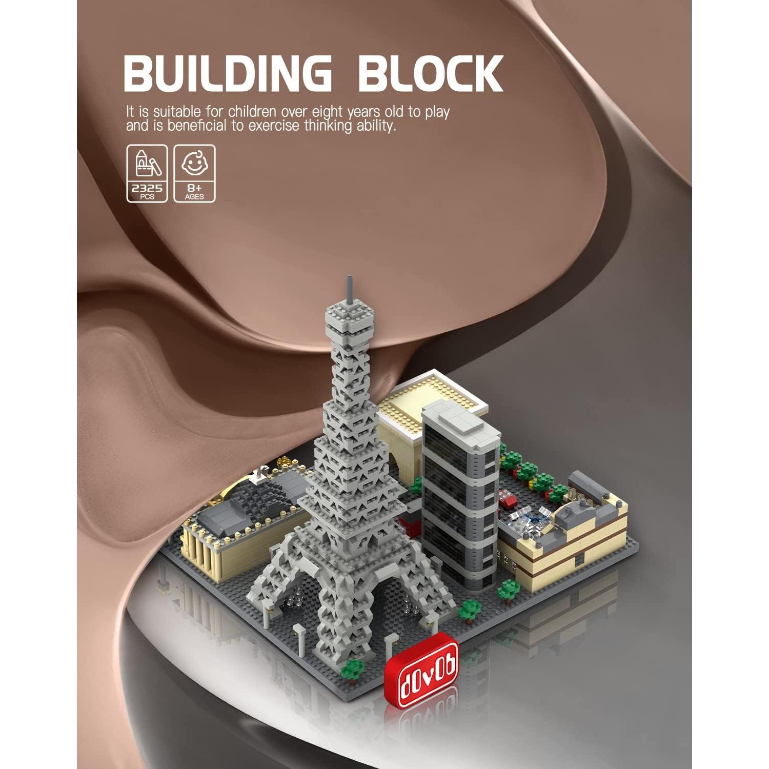 Set de Construcción Micro Bloques dOvOb Horizonte de París 2324 Piezas