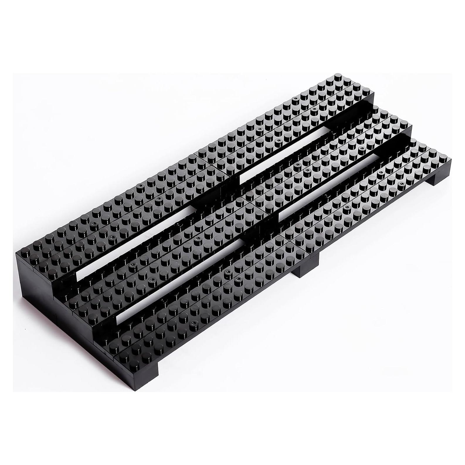 Soporte de Exhibición de Minifiguras GLCXGLC 3 Niveles Negro