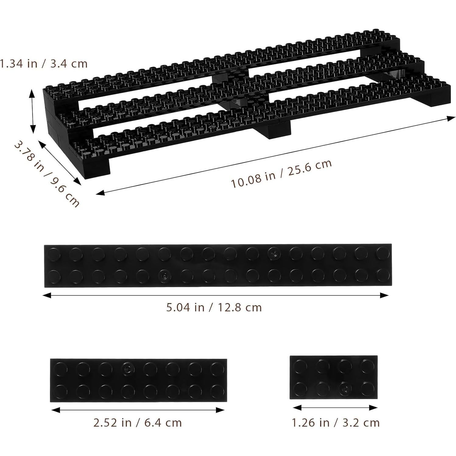 Soporte de Exhibición de Minifiguras GLCXGLC 3 Niveles Negro