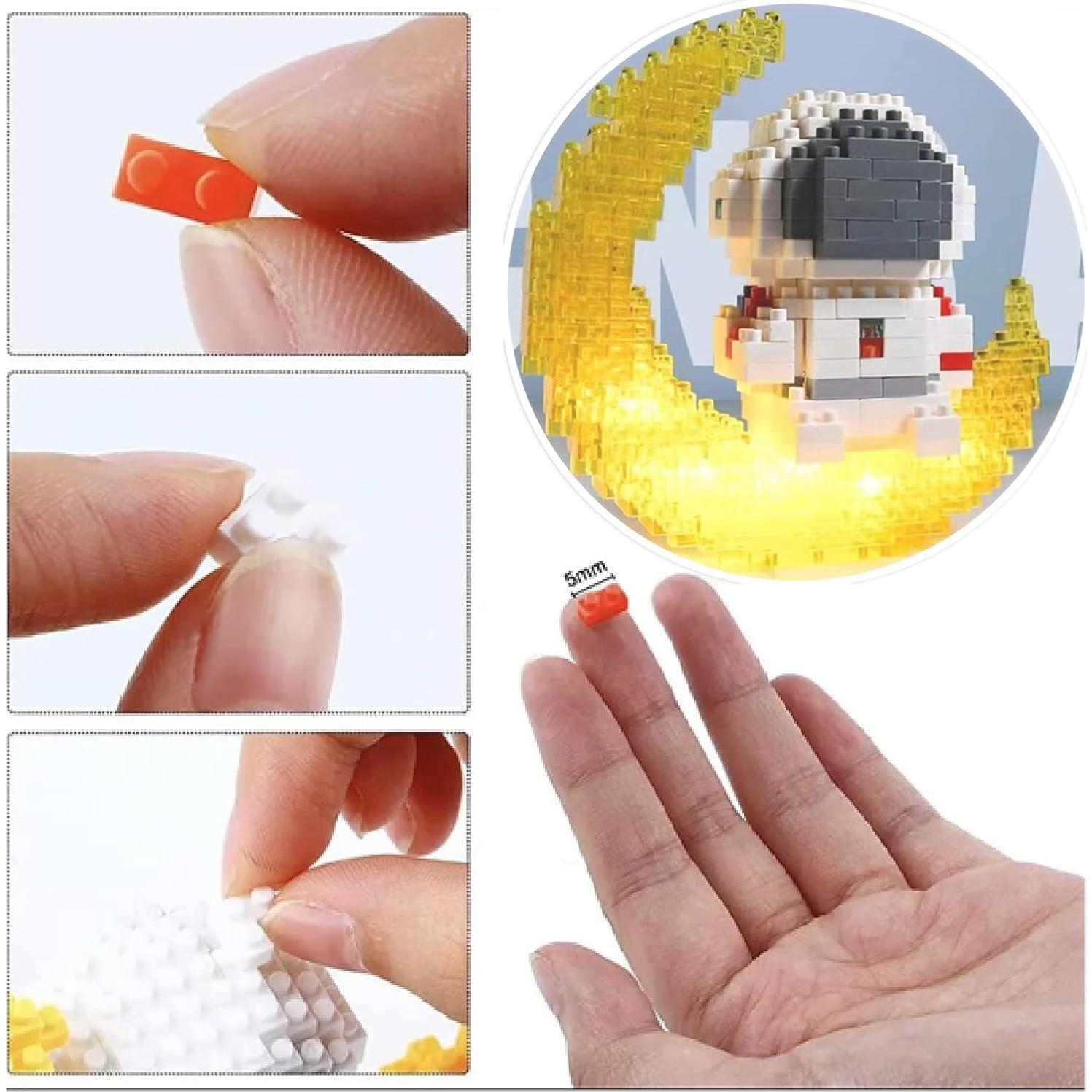 Conjunto de Construcción Mini Astronauta Finger Rock 388 Piezas