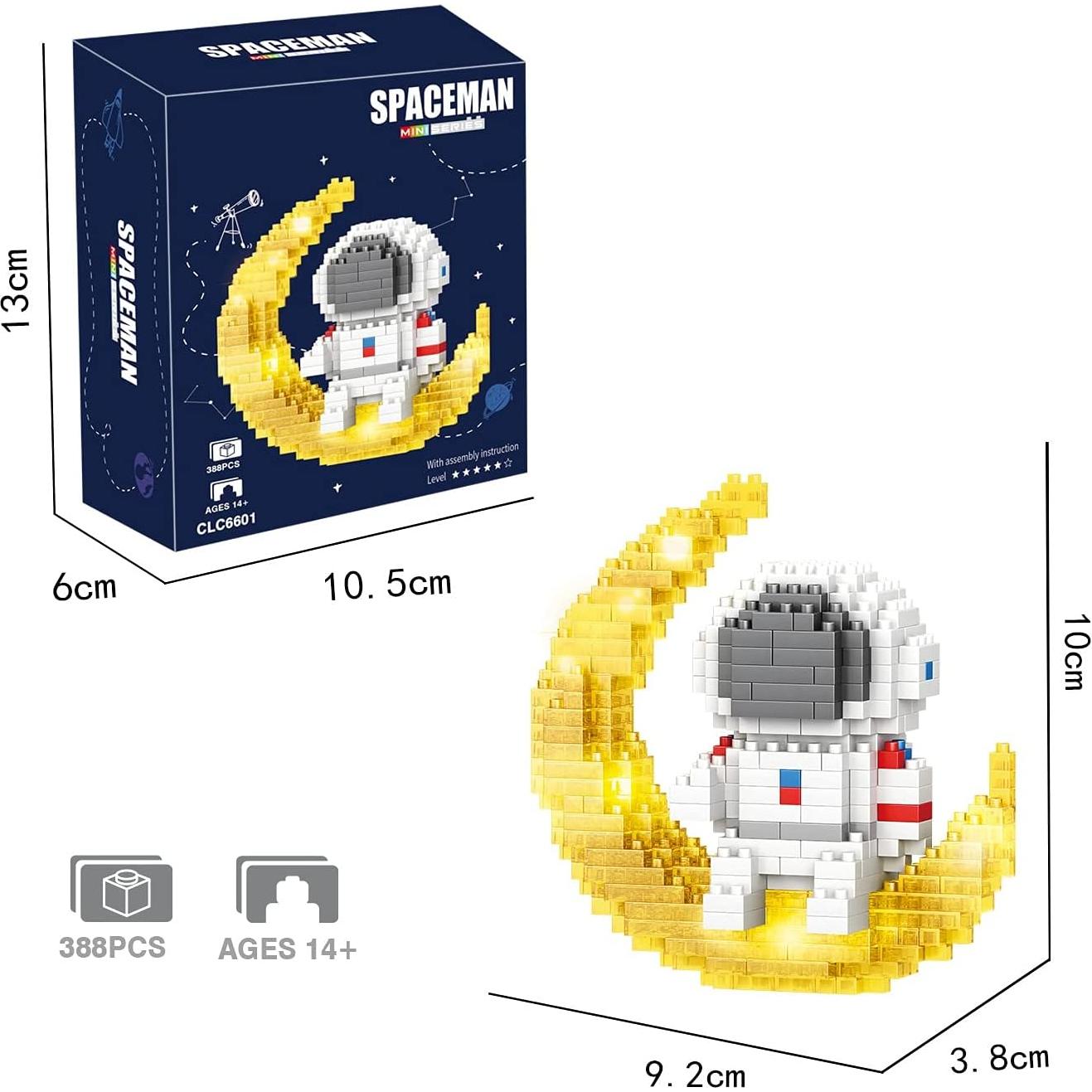 Conjunto de Construcción Mini Astronauta Finger Rock 388 Piezas