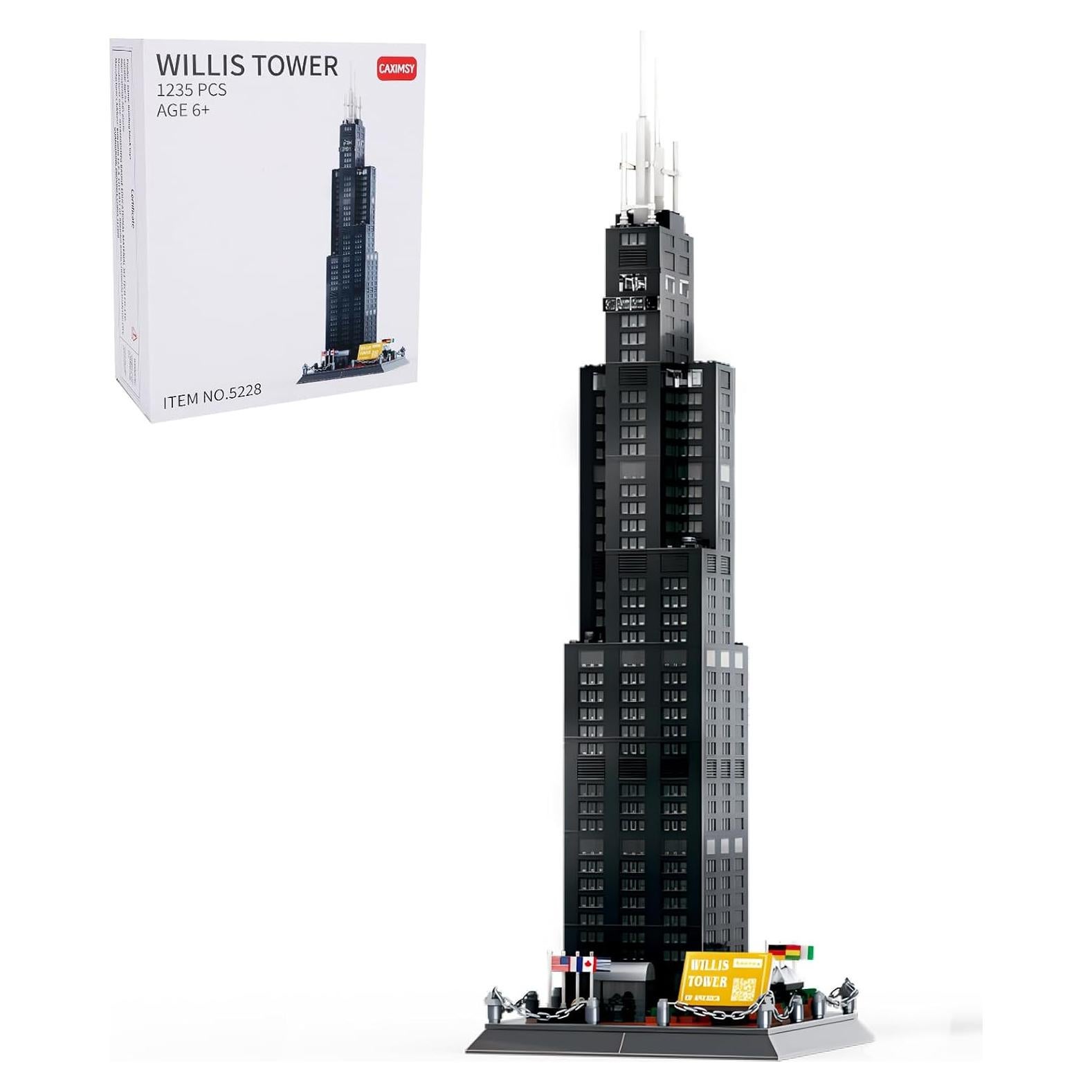 Conjunto de Bloques de Construcción Torre Willis CAXIMSY 1241 Piezas