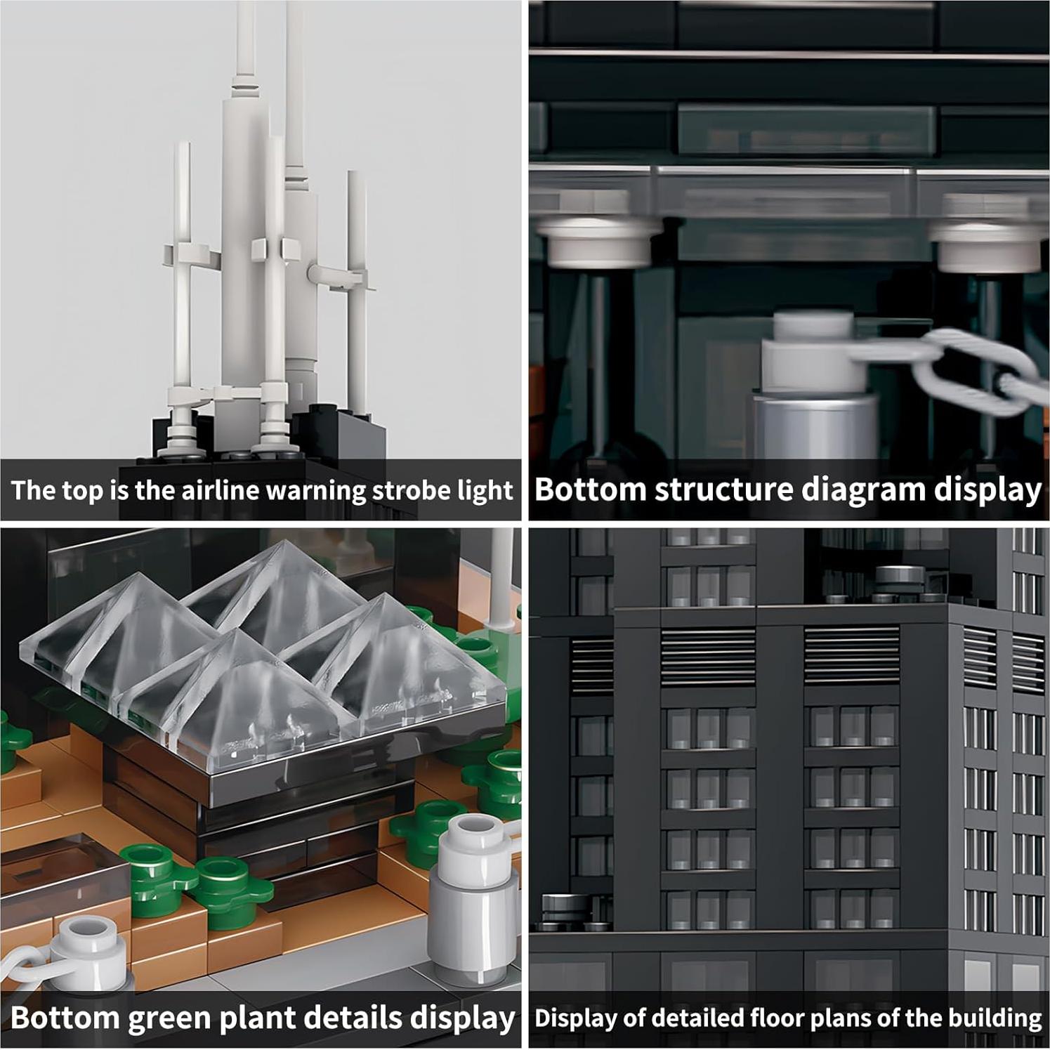 Conjunto de Bloques de Construcción Torre Willis CAXIMSY 1241 Piezas