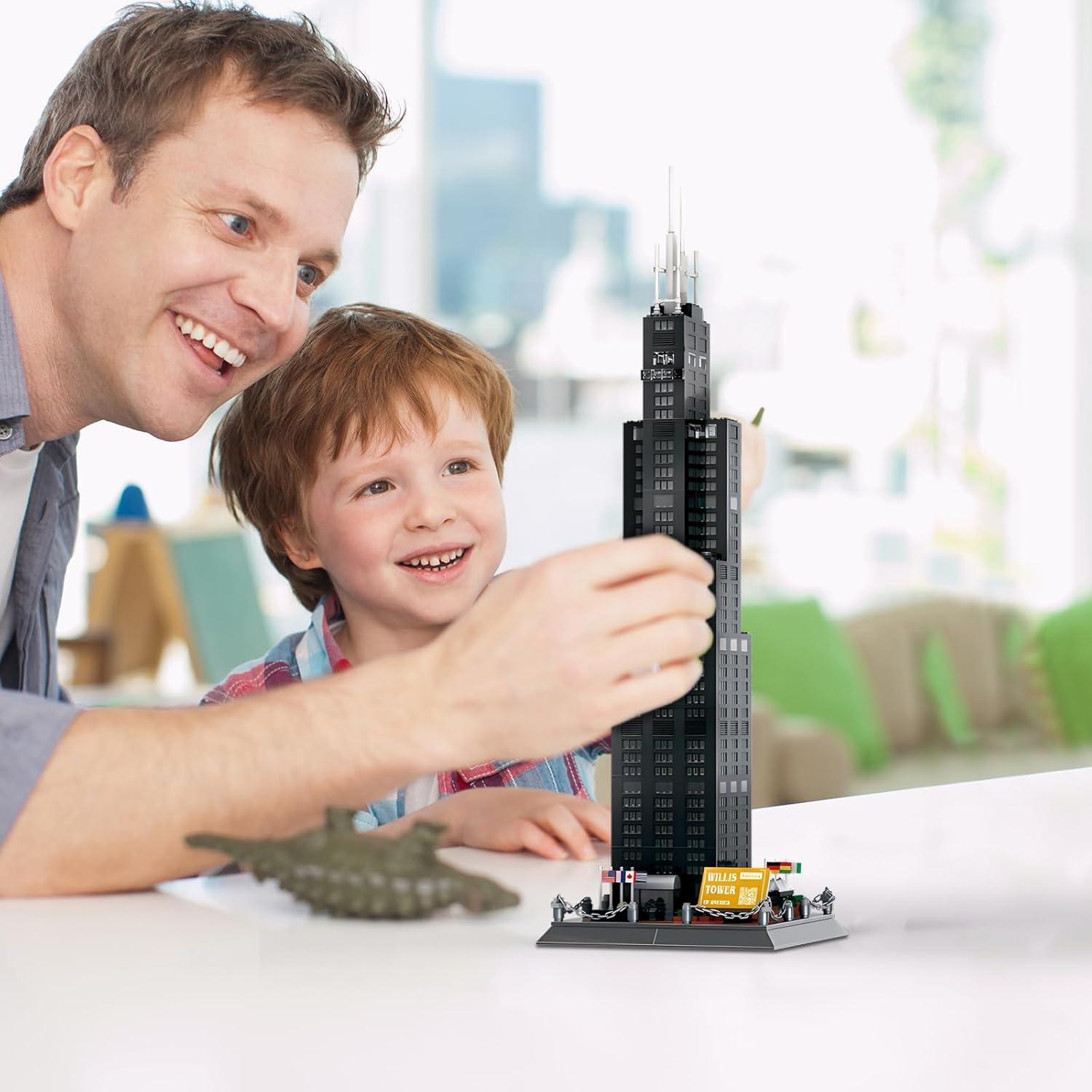Conjunto de Bloques de Construcción Torre Willis CAXIMSY 1241 Piezas