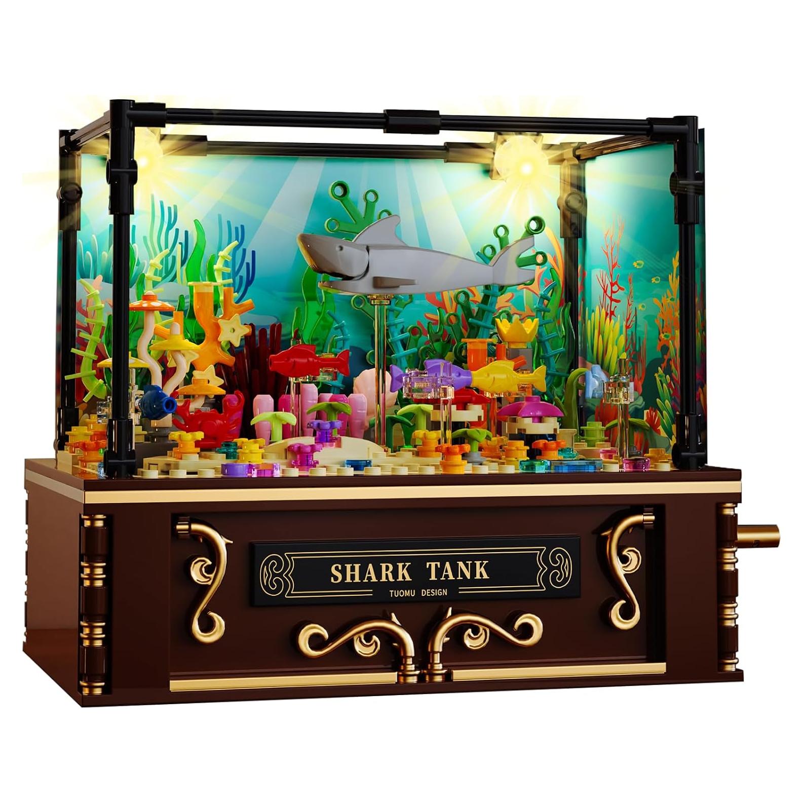 Juego de Construcción Acuario de Tiburones Fistone 721 Piezas