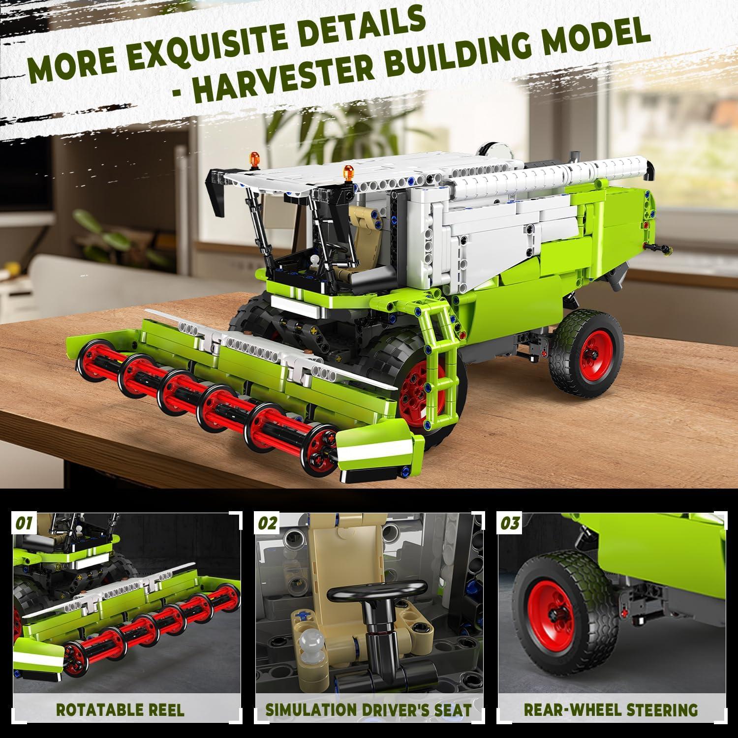 Mould King Cosechadora de Trigo RC 1265 Piezas para Niños