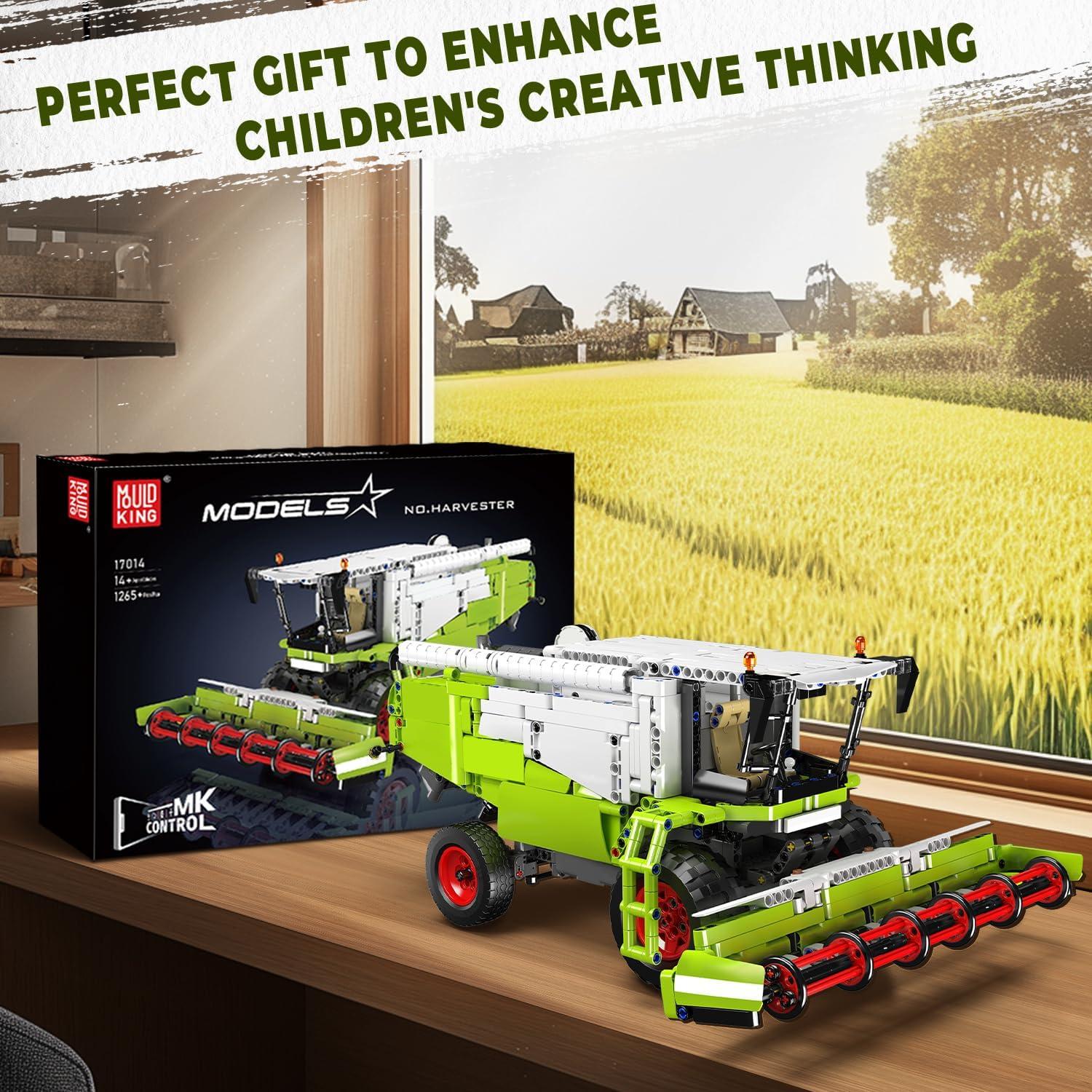 Mould King Cosechadora de Trigo RC 1265 Piezas para Niños