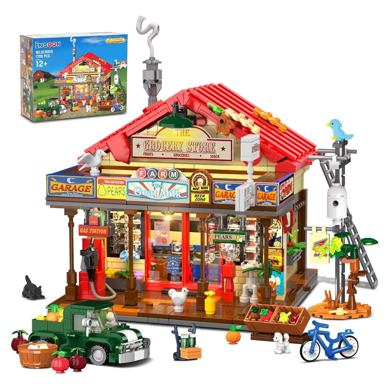 Juego de Construcción Tienda General INSOON 1709 PZS LED