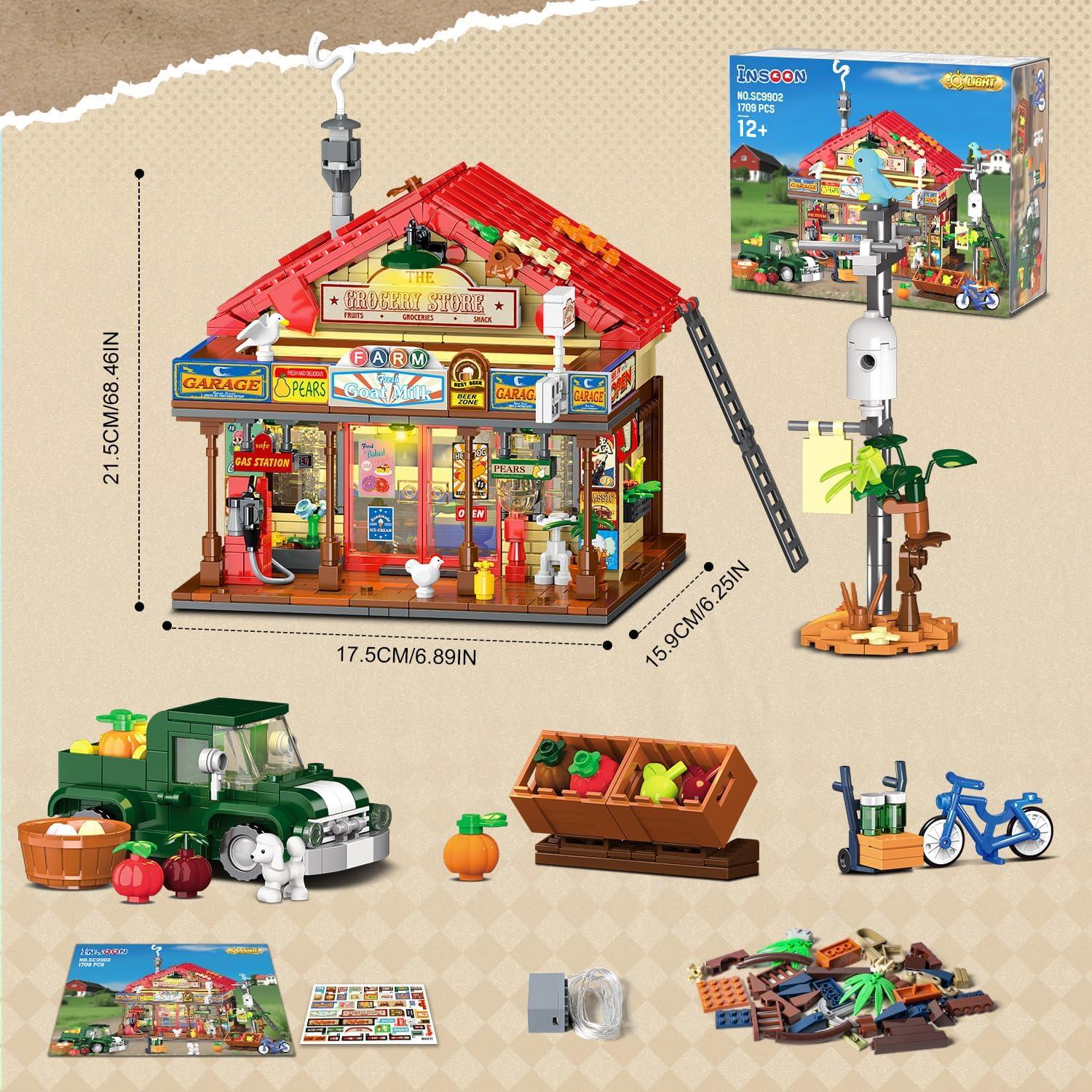 Juego de Construcción Tienda General INSOON 1709 PZS LED