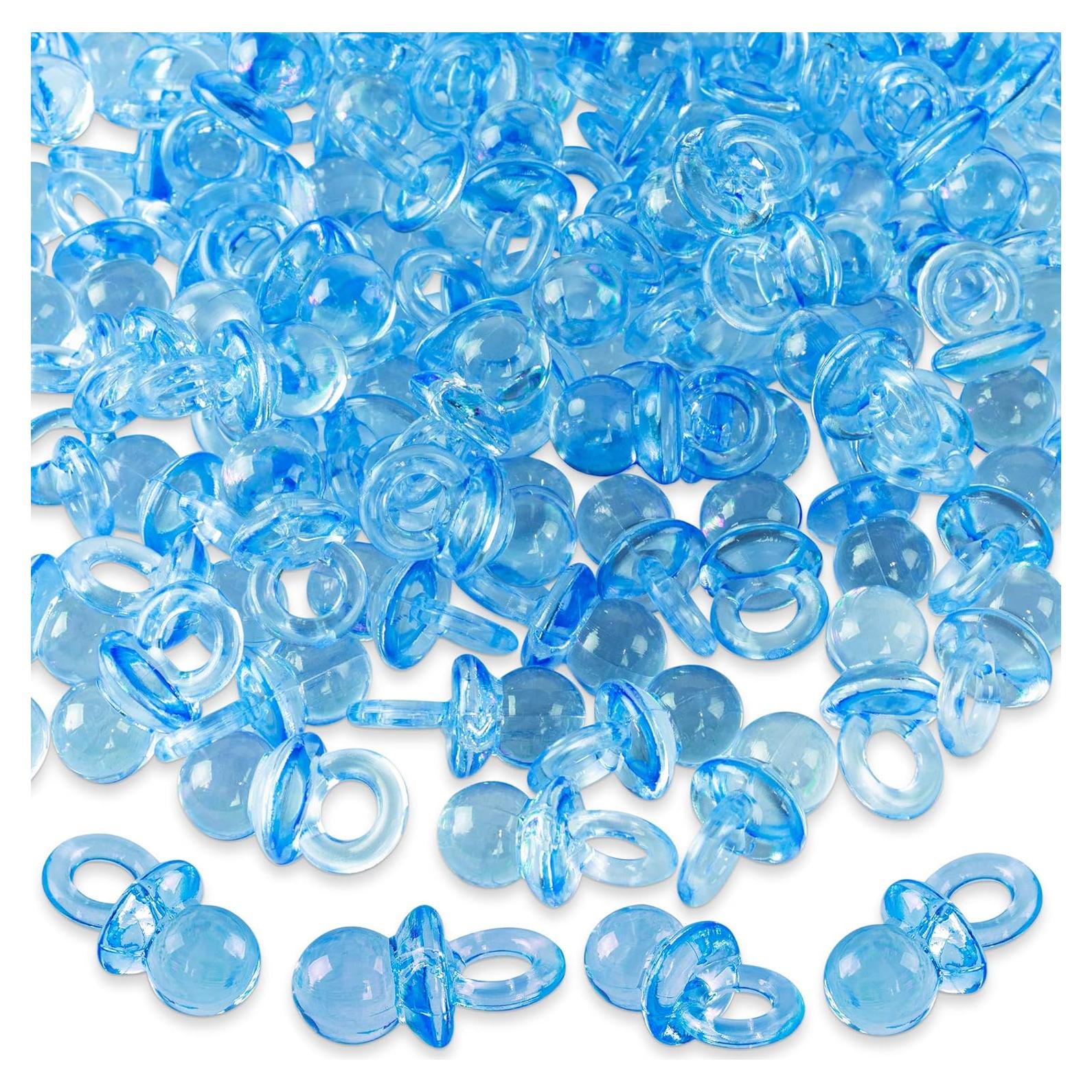 Mini Chupetes Acrílicos Super Z Outlet 144 Piezas Azul