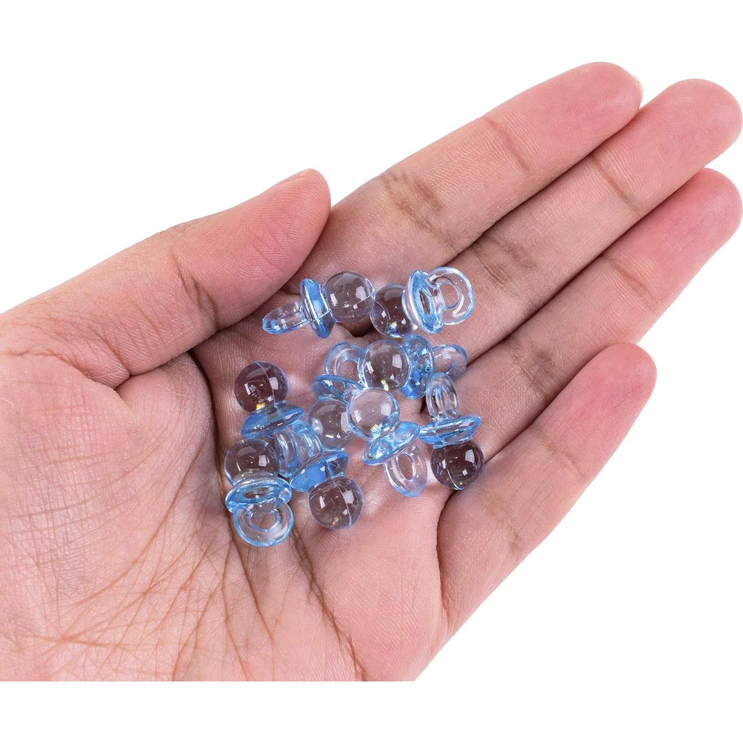 Mini Chupetes Acrílicos Super Z Outlet 144 Piezas Azul