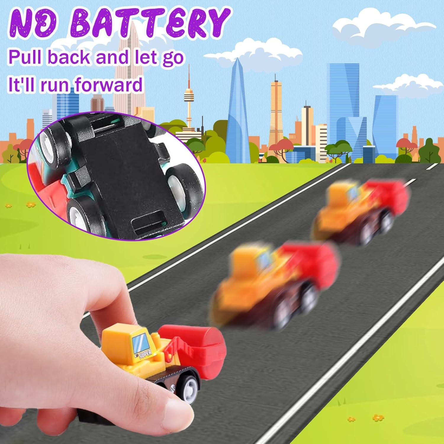 Set de 12 Coches de Retroceso Atiger para Niños 2-4 Años