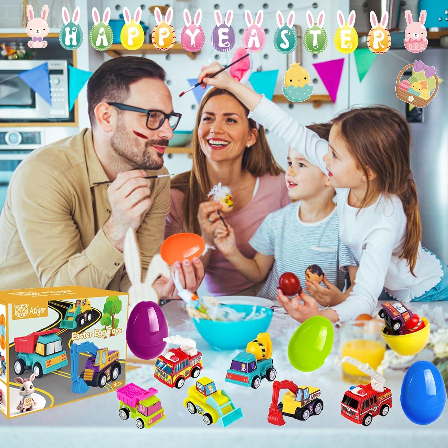 Set de 12 Coches de Retroceso Atiger para Niños 2-4 Años