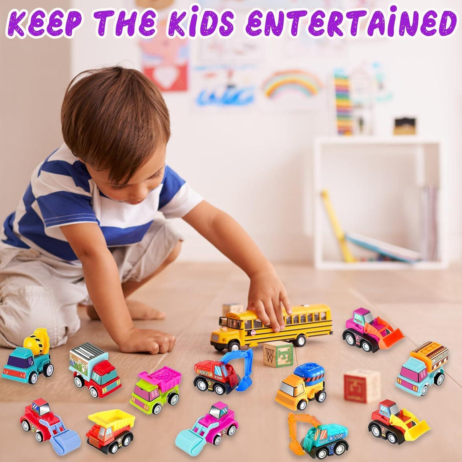 Set de 12 Coches de Retroceso Atiger para Niños 2-4 Años