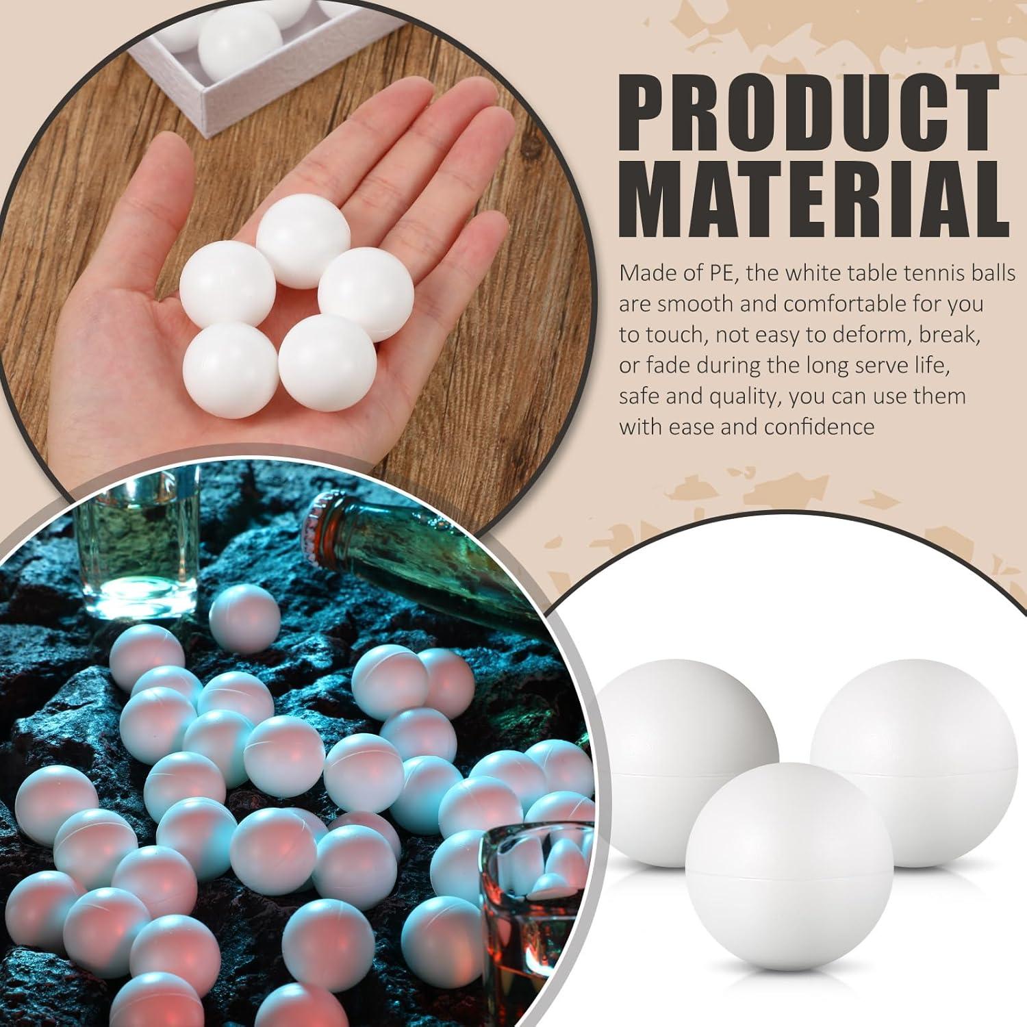 Pelotas de Tenis de Mesa CHENGU 80 Piezas 25 mm Blancas