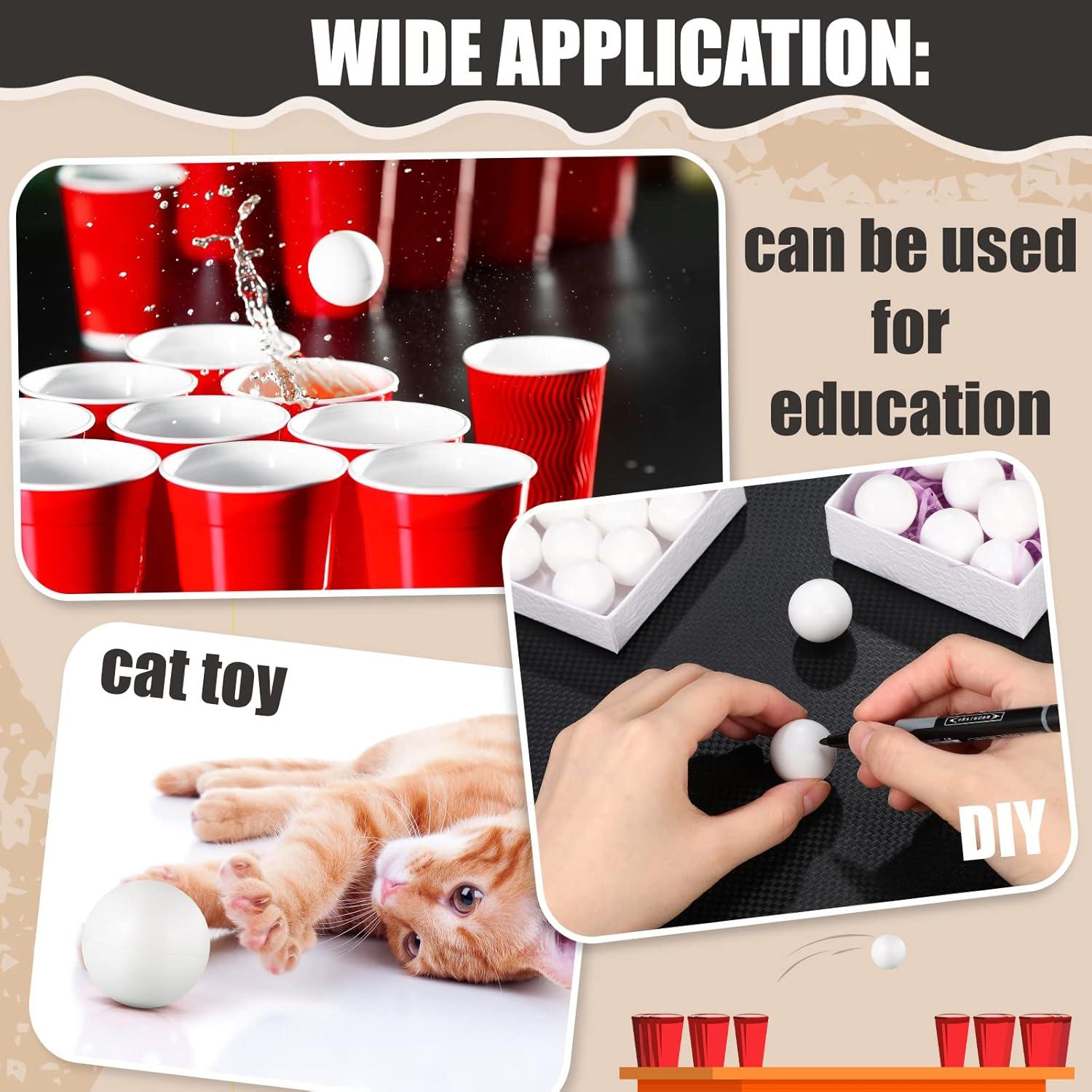 Pelotas de Tenis de Mesa CHENGU 80 Piezas 25 mm Blancas