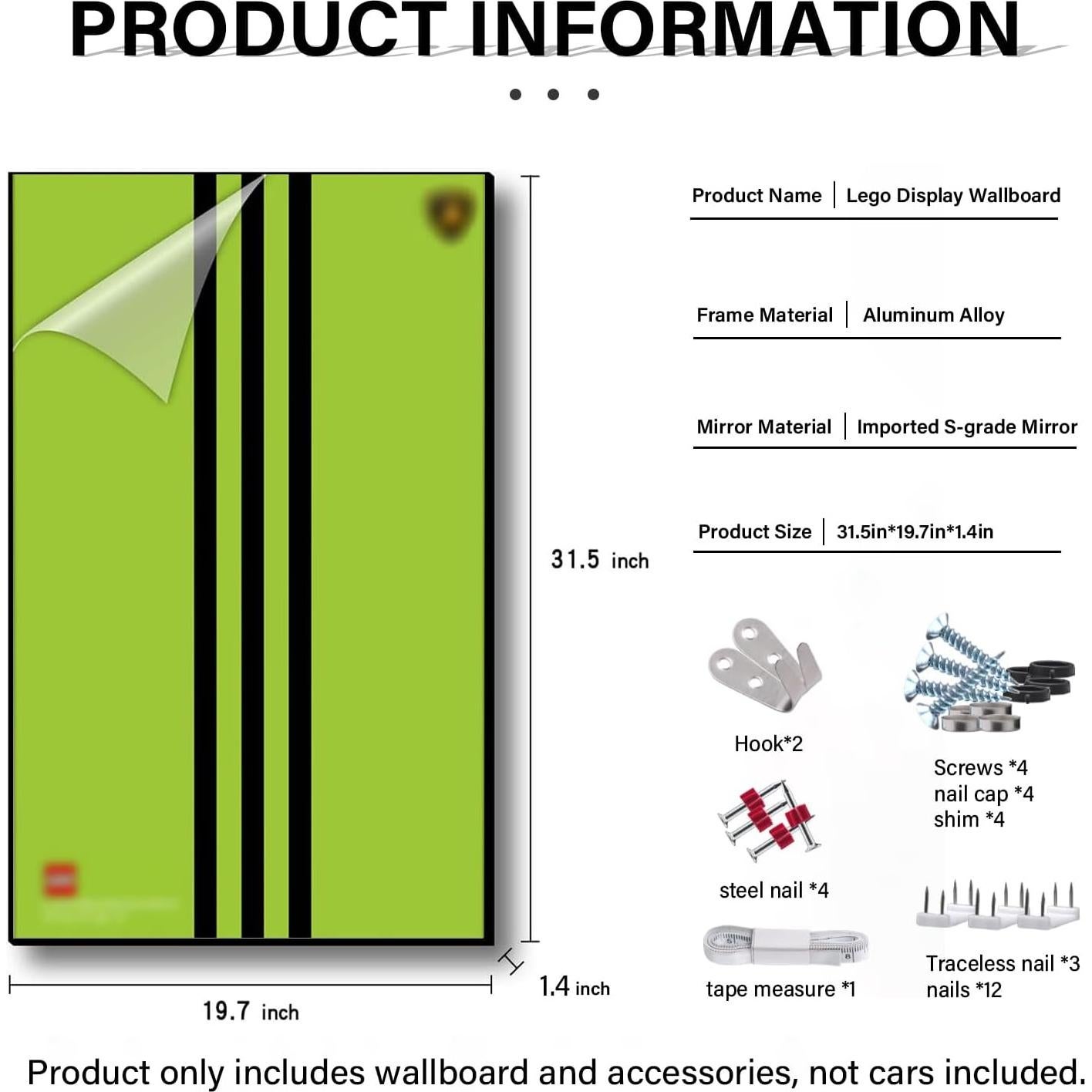 Panel de Exhibición para Lego Technic Lamborghini Sián 42115