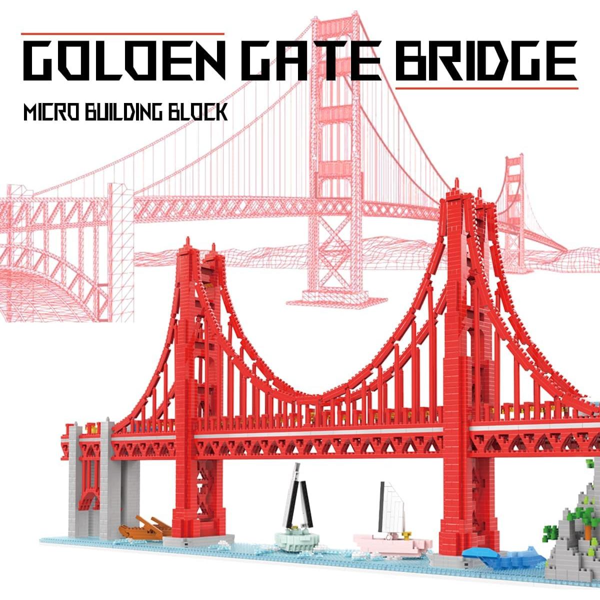 Juego de Bloques Micro Puente Golden Gate 3800 Piezas