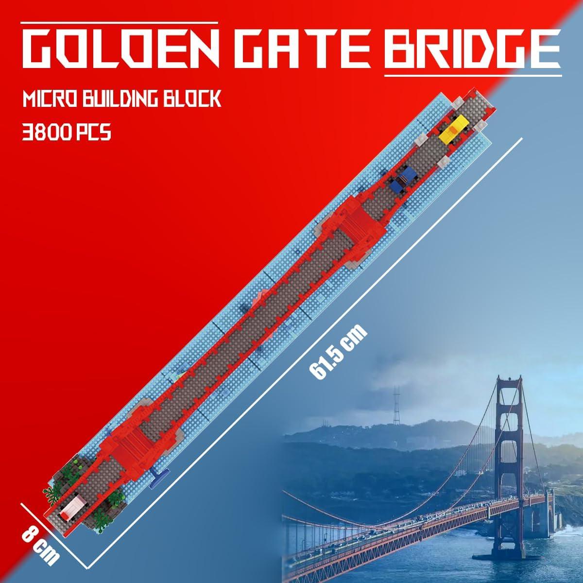 Juego de Bloques Micro Puente Golden Gate 3800 Piezas