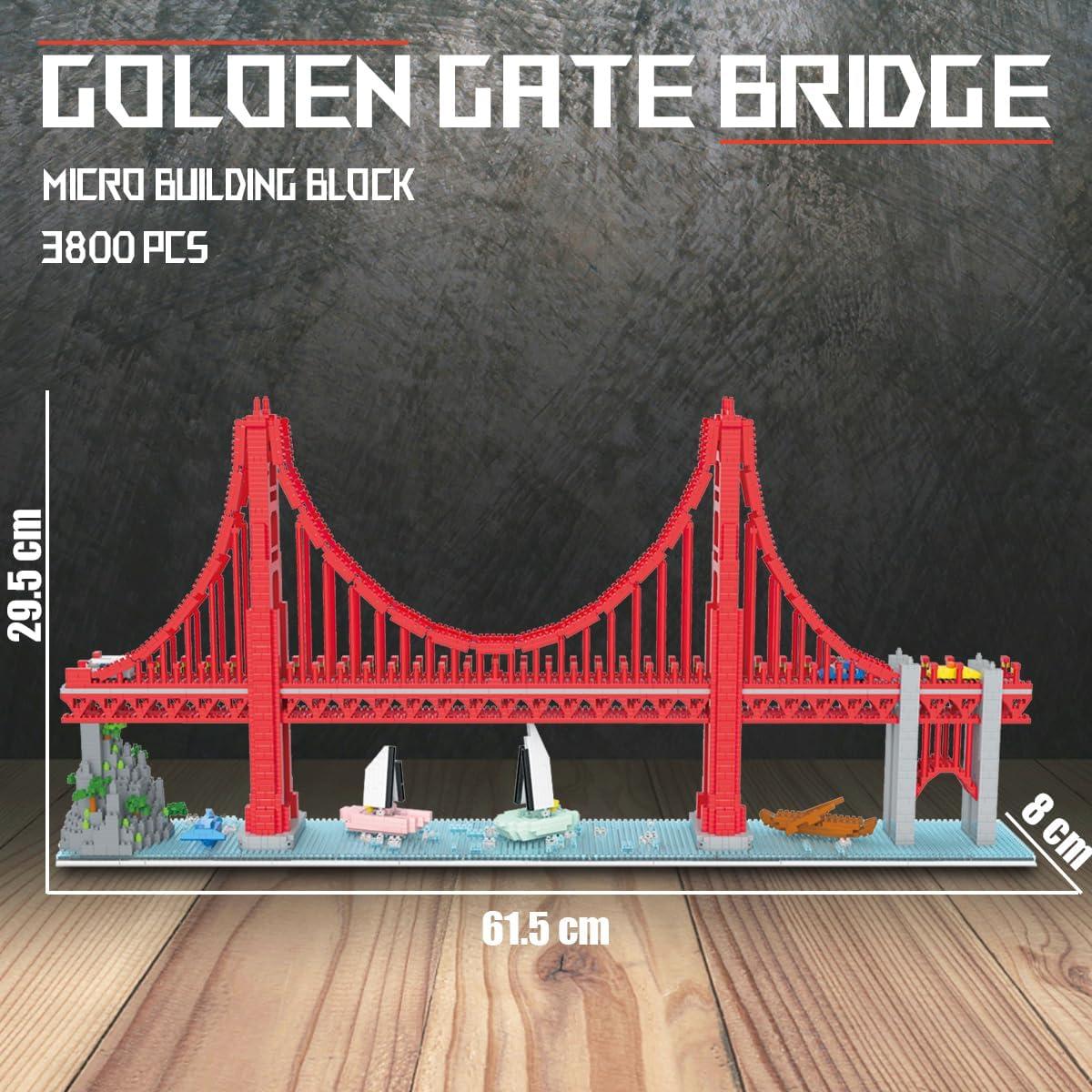 Juego de Bloques Micro Puente Golden Gate 3800 Piezas
