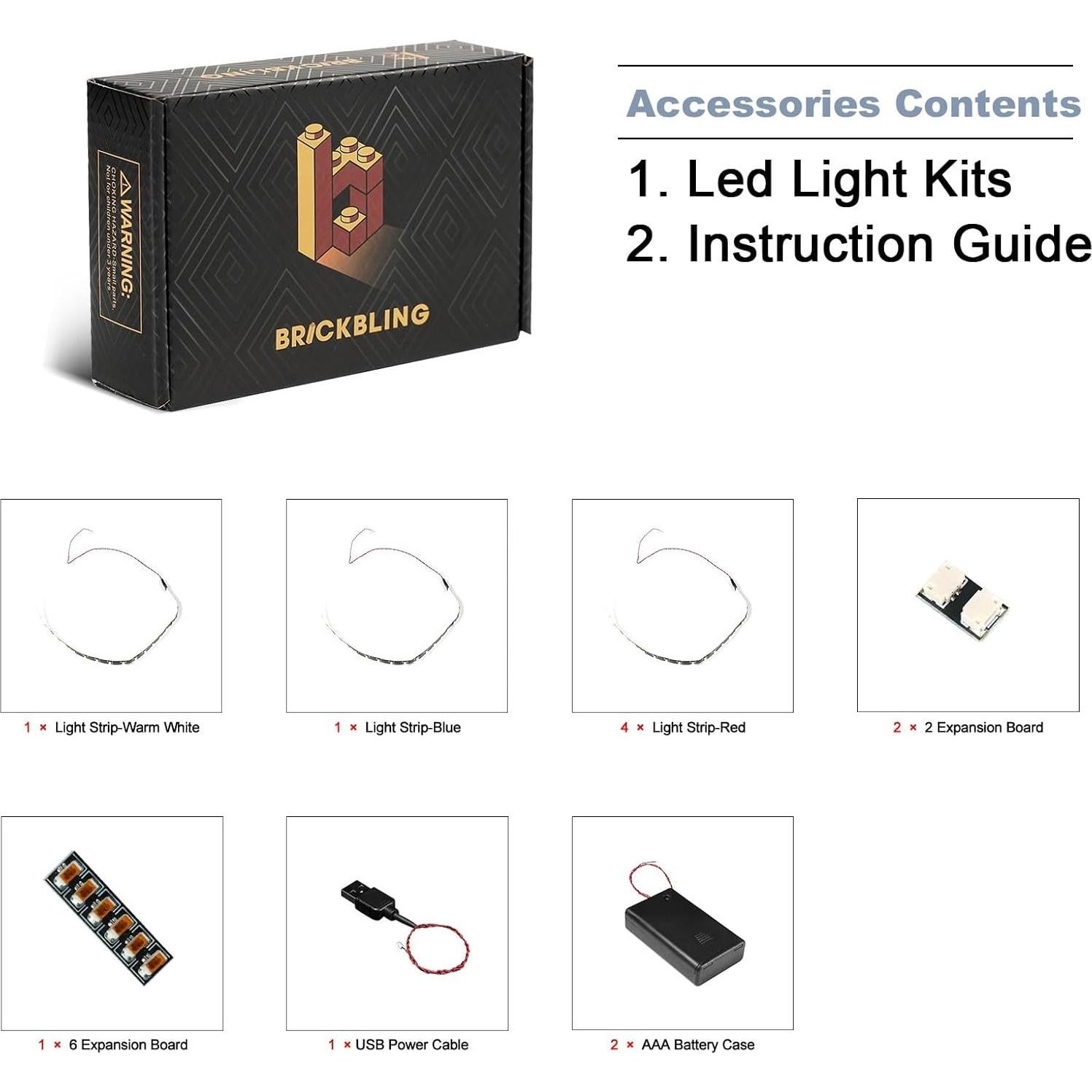 Luces LED BrickBling para Lego 42179 Planeta Tierra y Luna