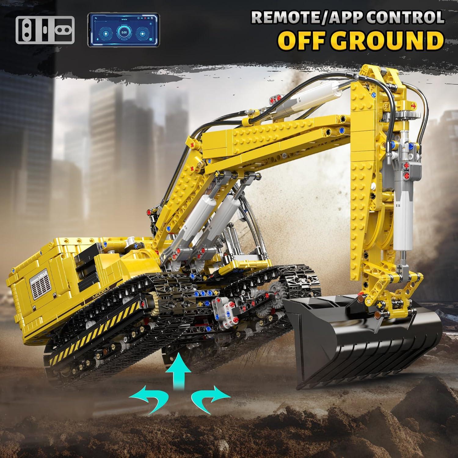 Excavadora RC Mould King 13112 2169 Piezas Control App