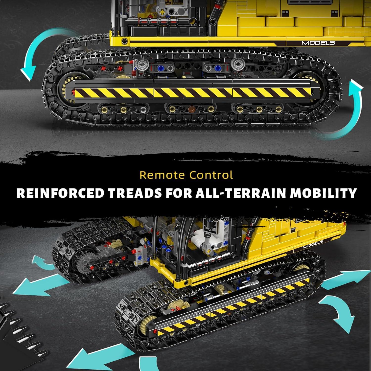 Excavadora RC Mould King 13112 2169 Piezas Control App