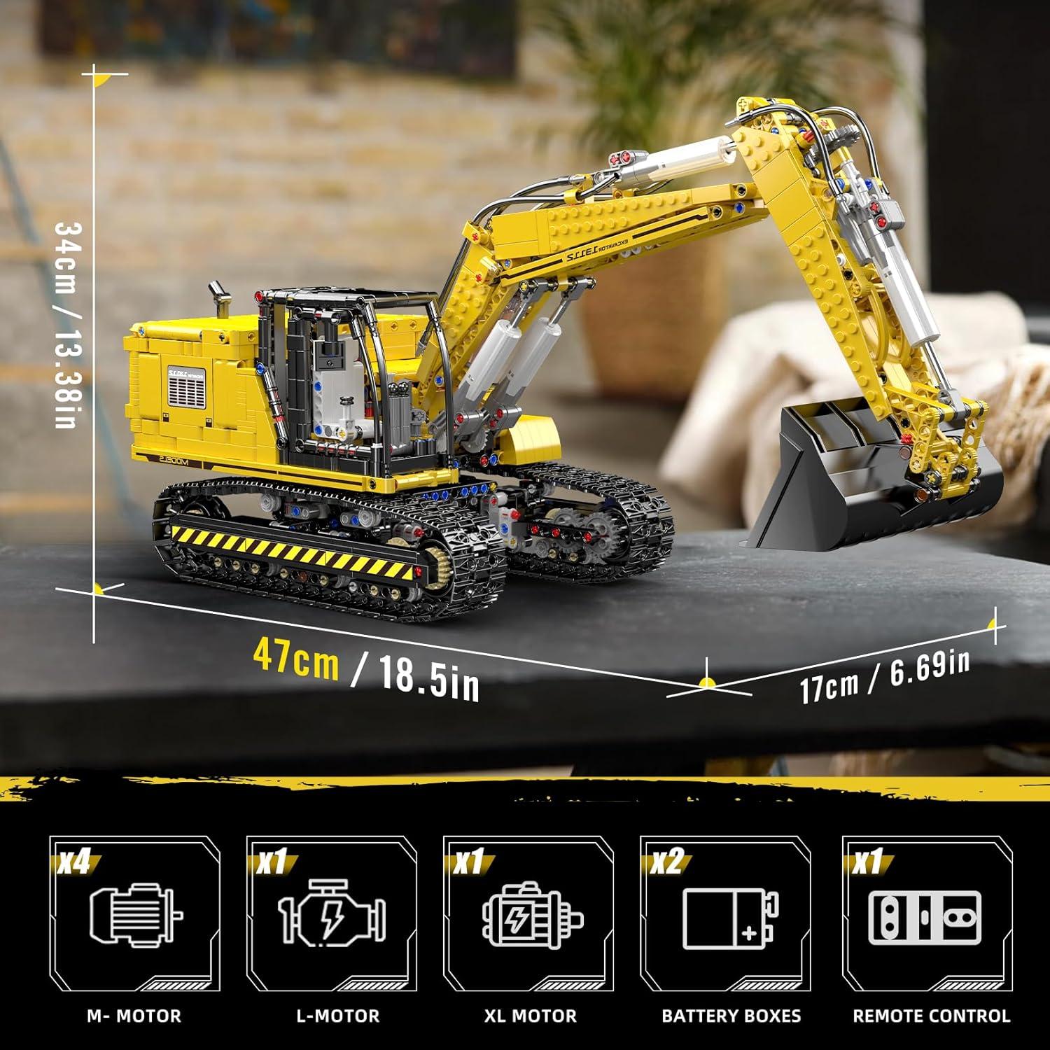 Excavadora RC Mould King 13112 2169 Piezas Control App