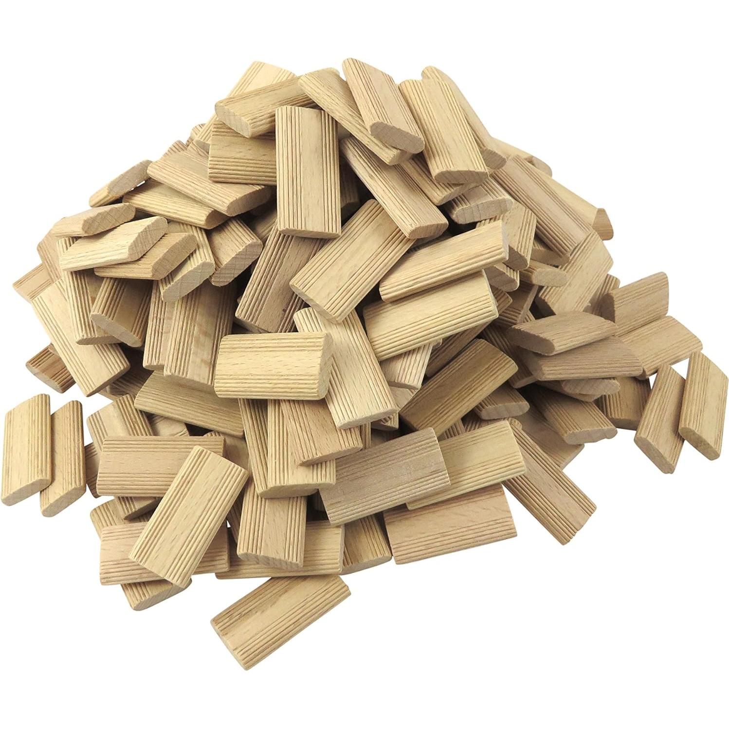 Tenones Sueltos de Madera de Haya Taytools 250 Piezas 6x20x40mm