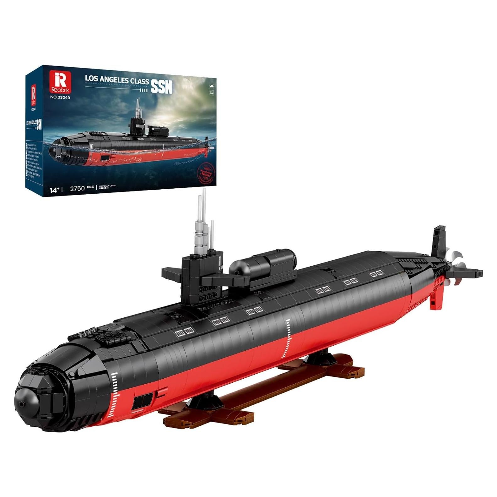 Reobrix Submarino Nuclear SSN Clase Los Ángeles 1:125 2750 PCS