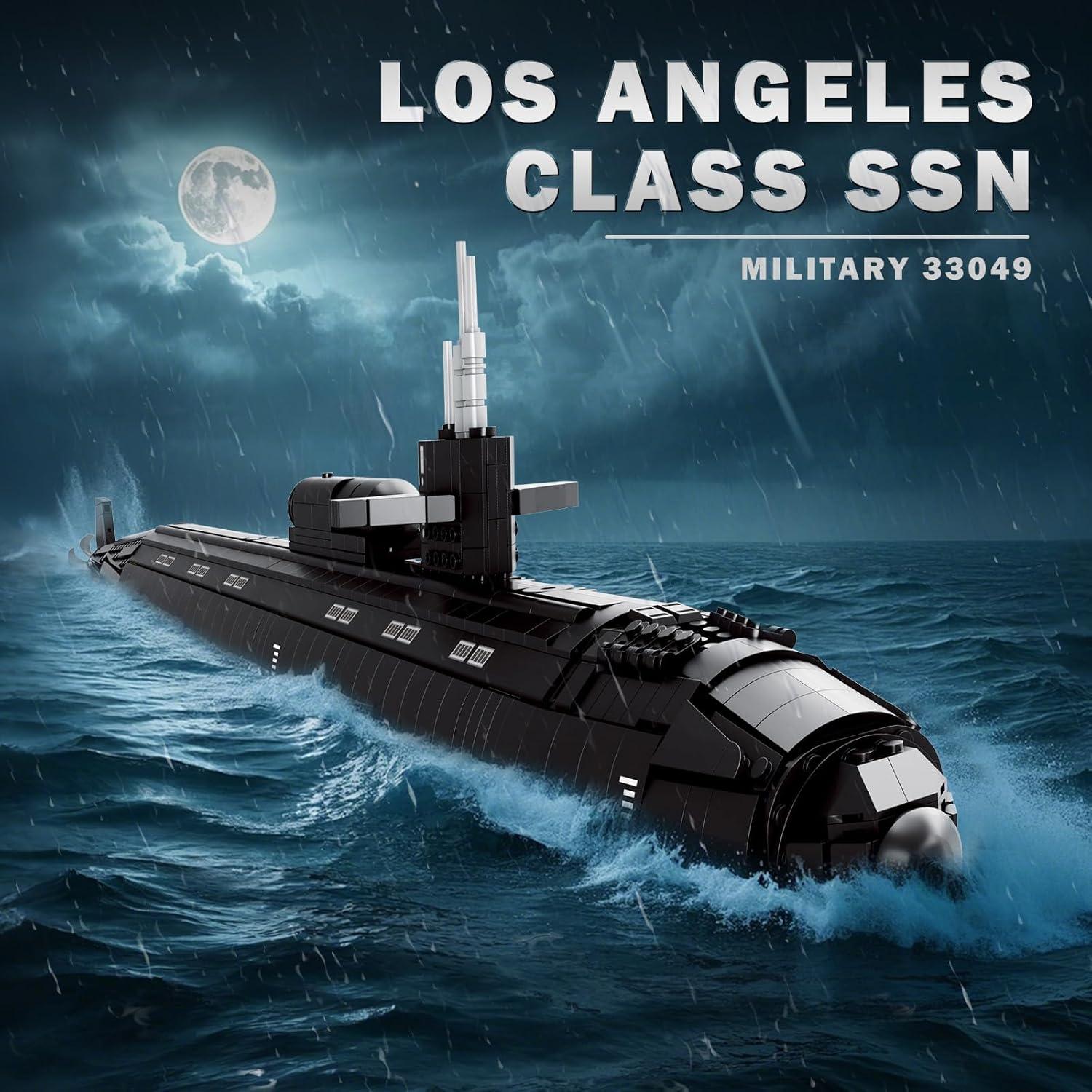 Reobrix Submarino Nuclear SSN Clase Los Ángeles 1:125 2750 PCS