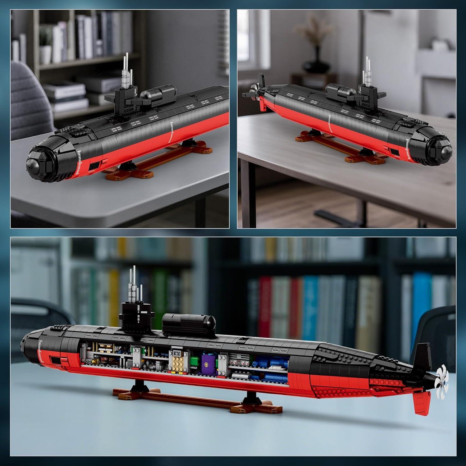 Reobrix Submarino Nuclear SSN Clase Los Ángeles 1:125 2750 PCS