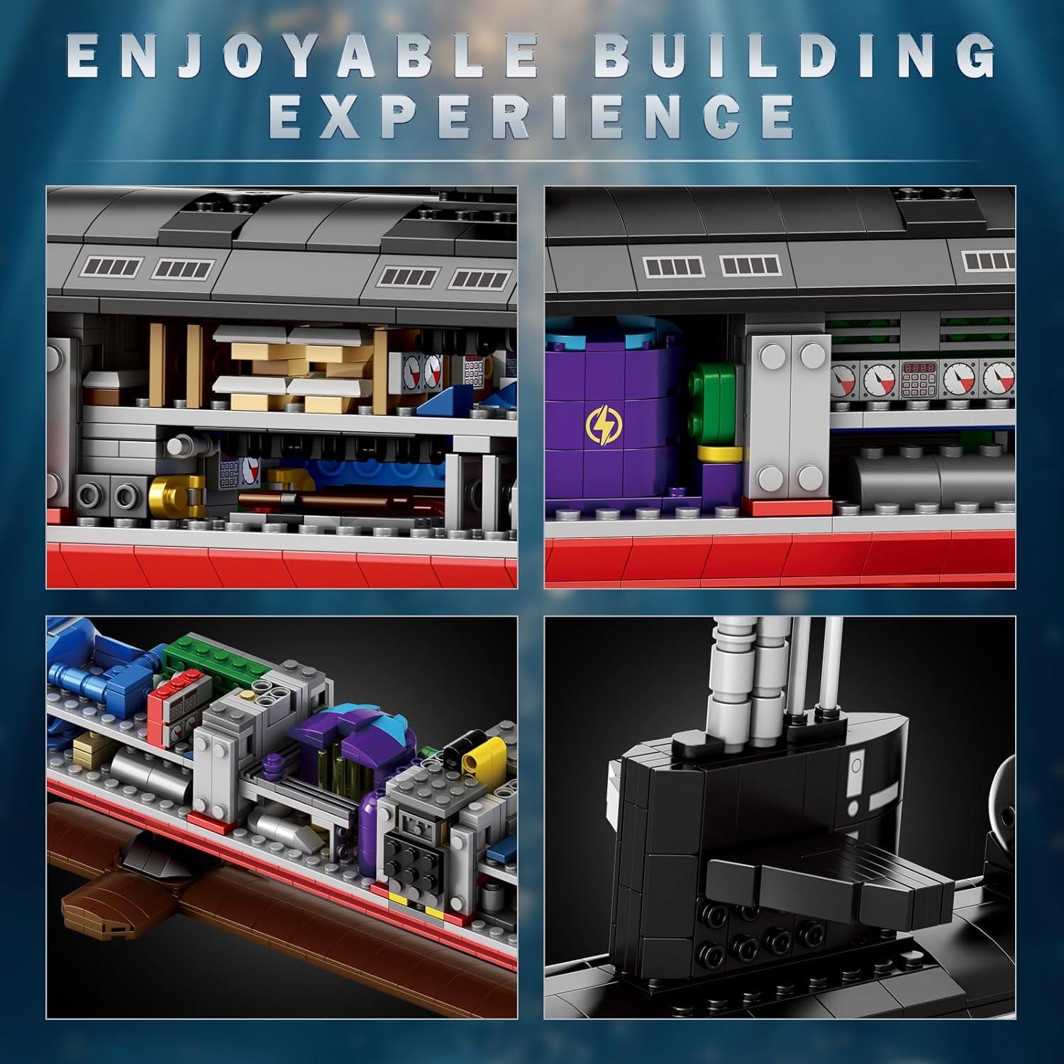 Reobrix Submarino Nuclear SSN Clase Los Ángeles 1:125 2750 PCS