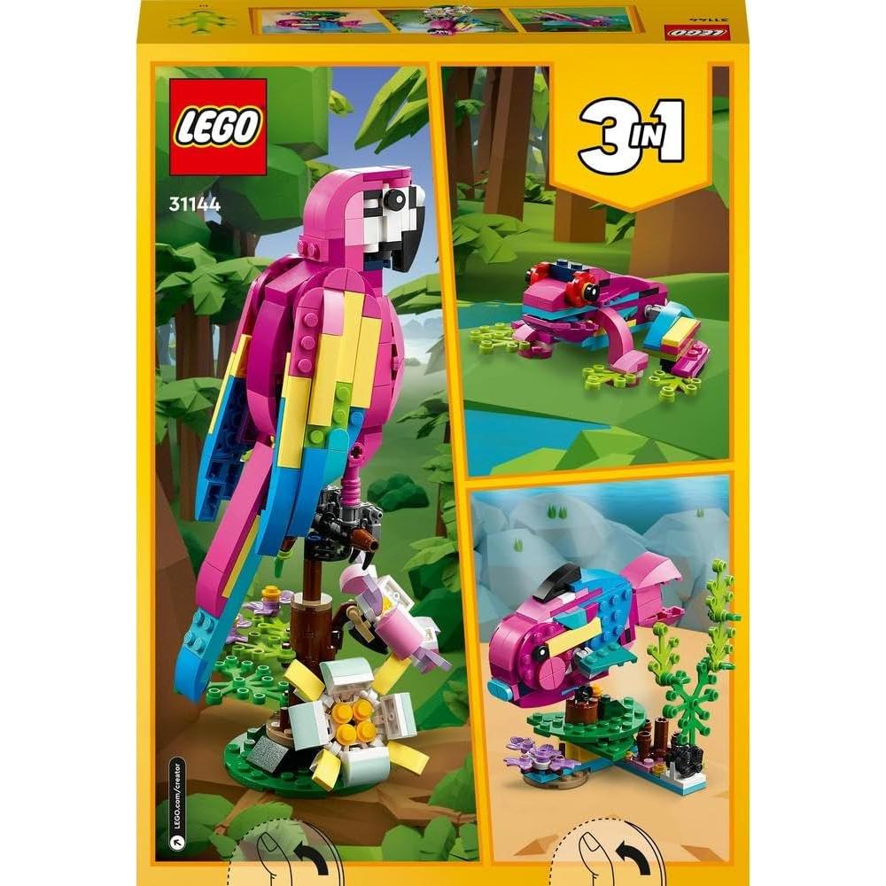 LEGO Creator 31144 Loro Rosa Exótico 3 en 1 Juguete