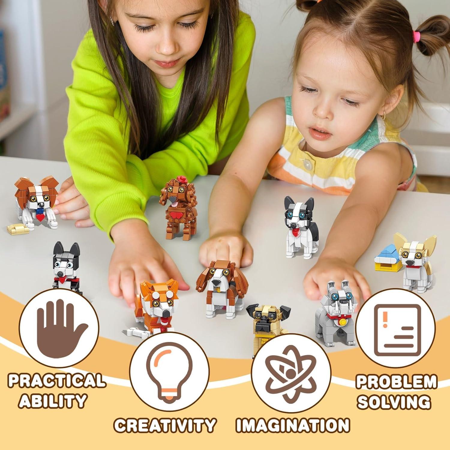 Juego de Bloques de Construcción Mini Perro 9 en 1 PLAYBRIX