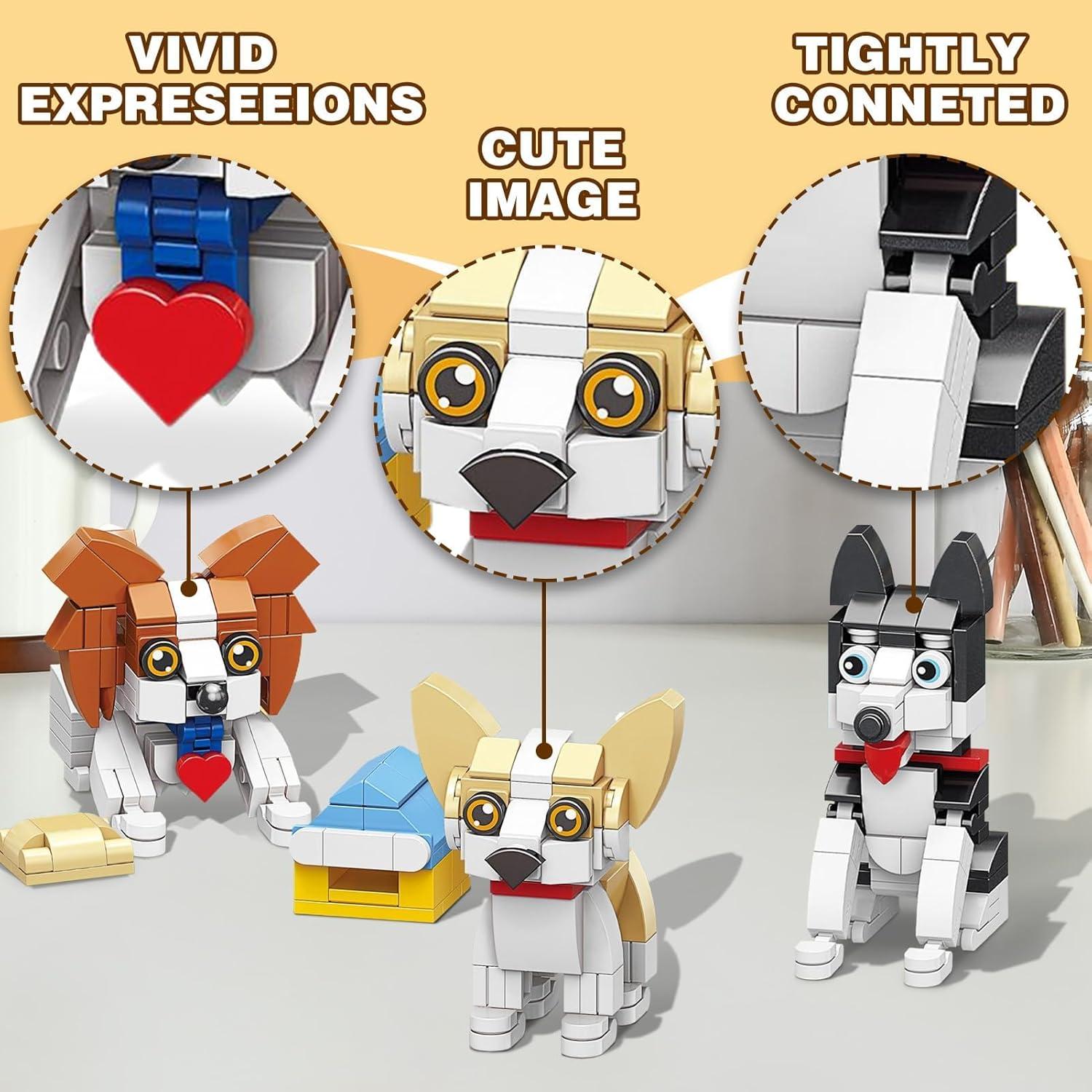 Juego de Bloques de Construcción Mini Perro 9 en 1 PLAYBRIX