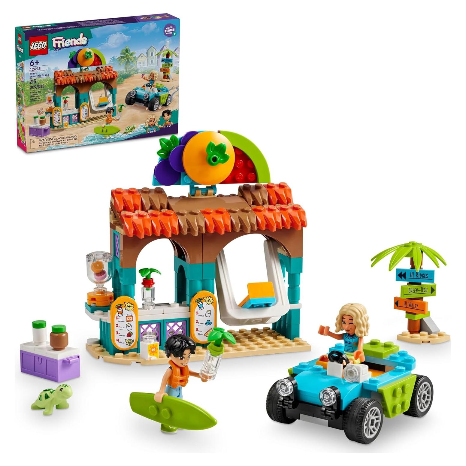 LEGO Friends Puesto de Batidos Playa 42625 - Set 213 Piezas