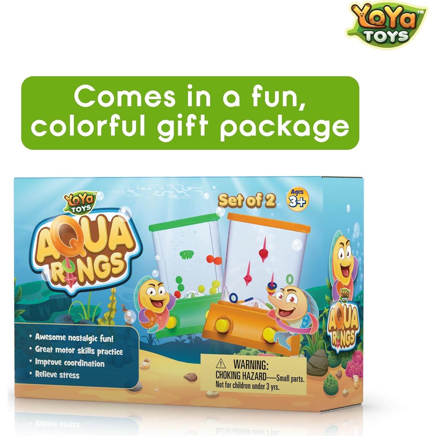 YoYa Toys Juego de Mano - Anillos de Agua y Baloncesto