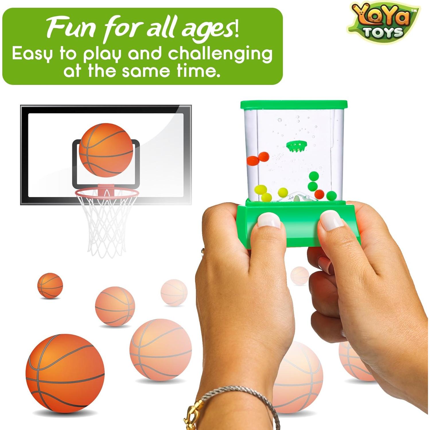 YoYa Toys Juego de Mano - Anillos de Agua y Baloncesto