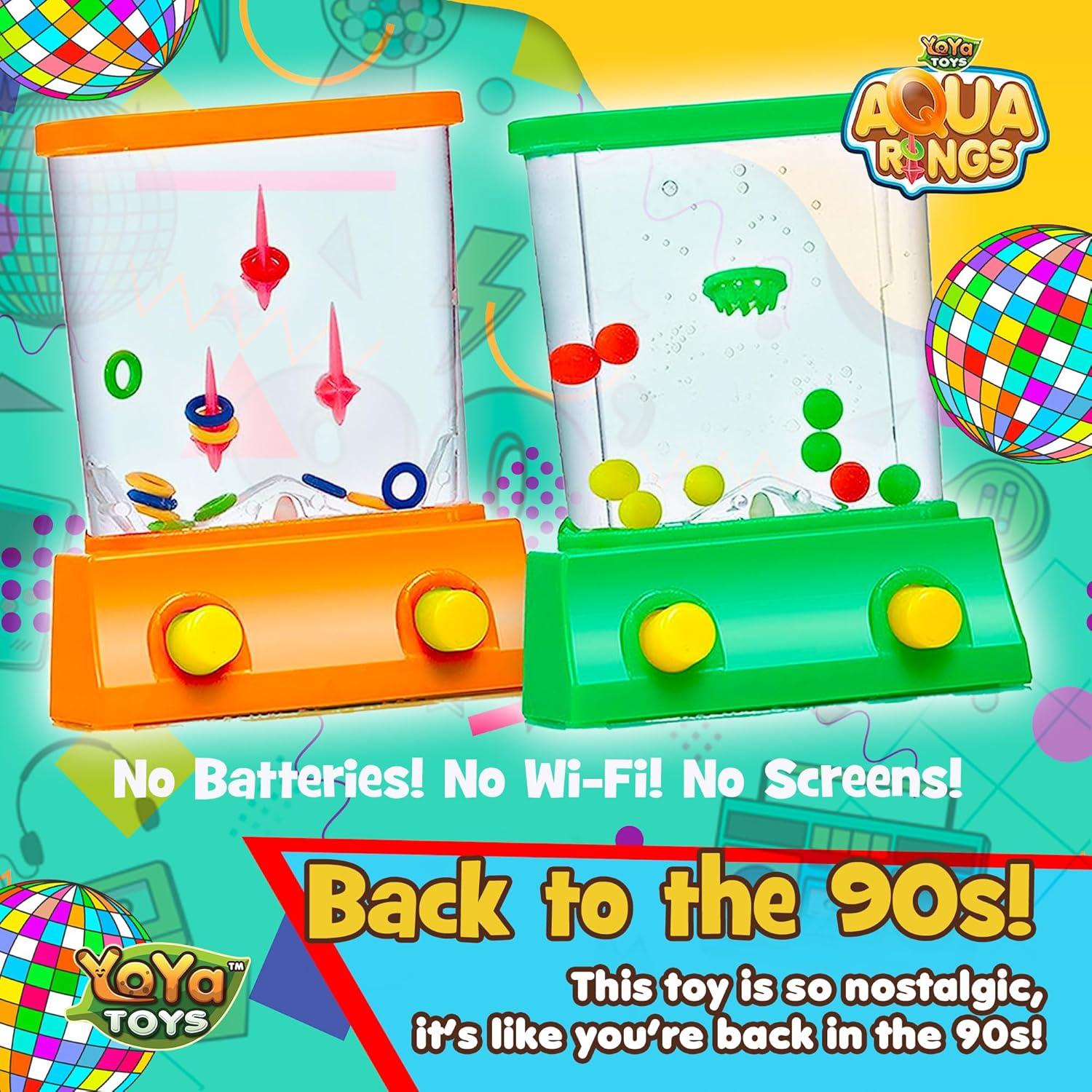 YoYa Toys Juego de Mano - Anillos de Agua y Baloncesto