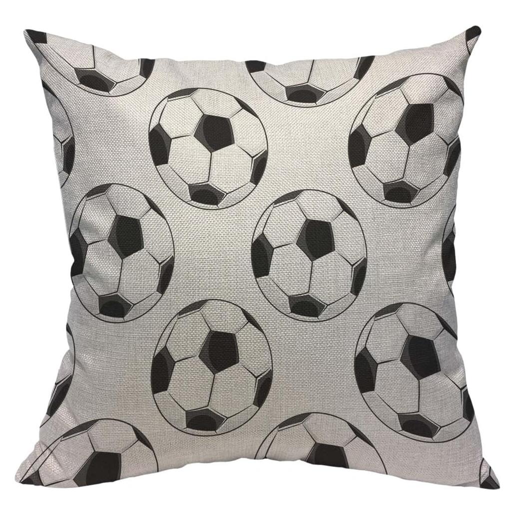 Funda de Almohada Cuadrada TKS MITLAN 45x45 cm Patrón Fútbol