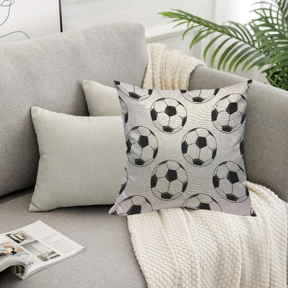 Funda de Almohada Cuadrada TKS MITLAN 45x45 cm Patrón Fútbol