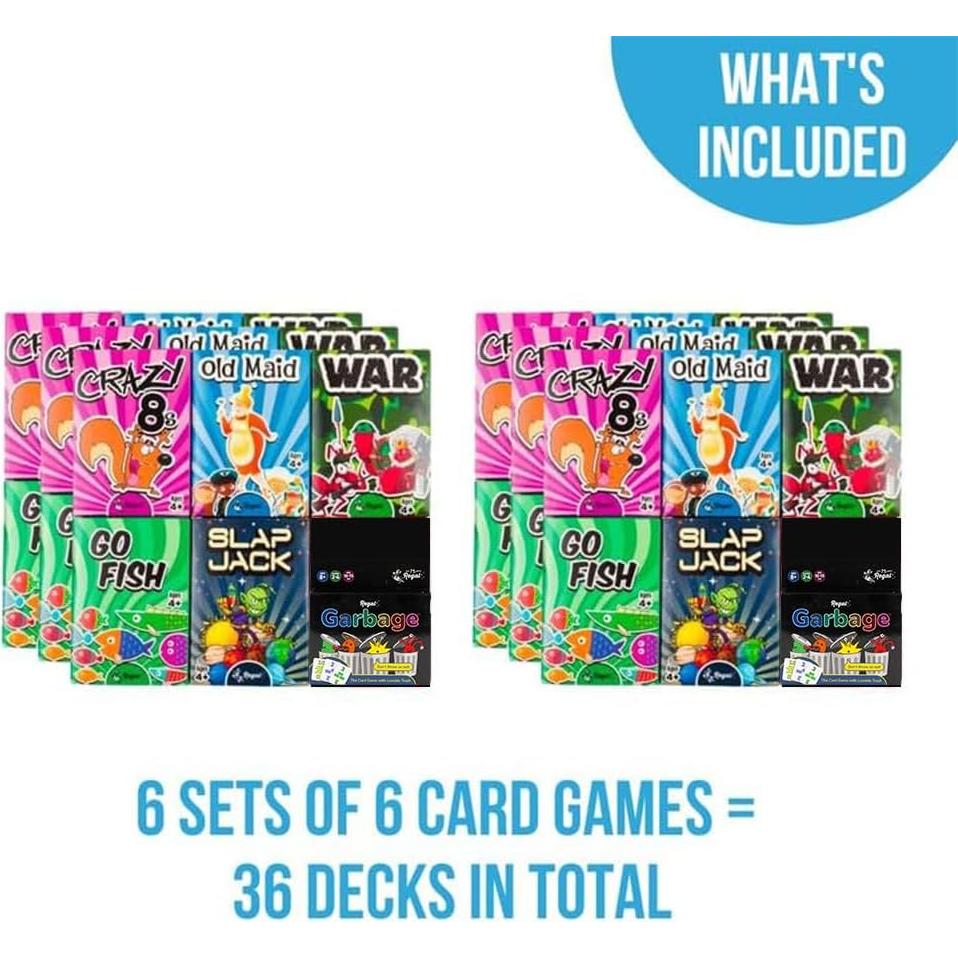 Juegos de Cartas Regal Games para Niños - 6 Juegos Clásicos