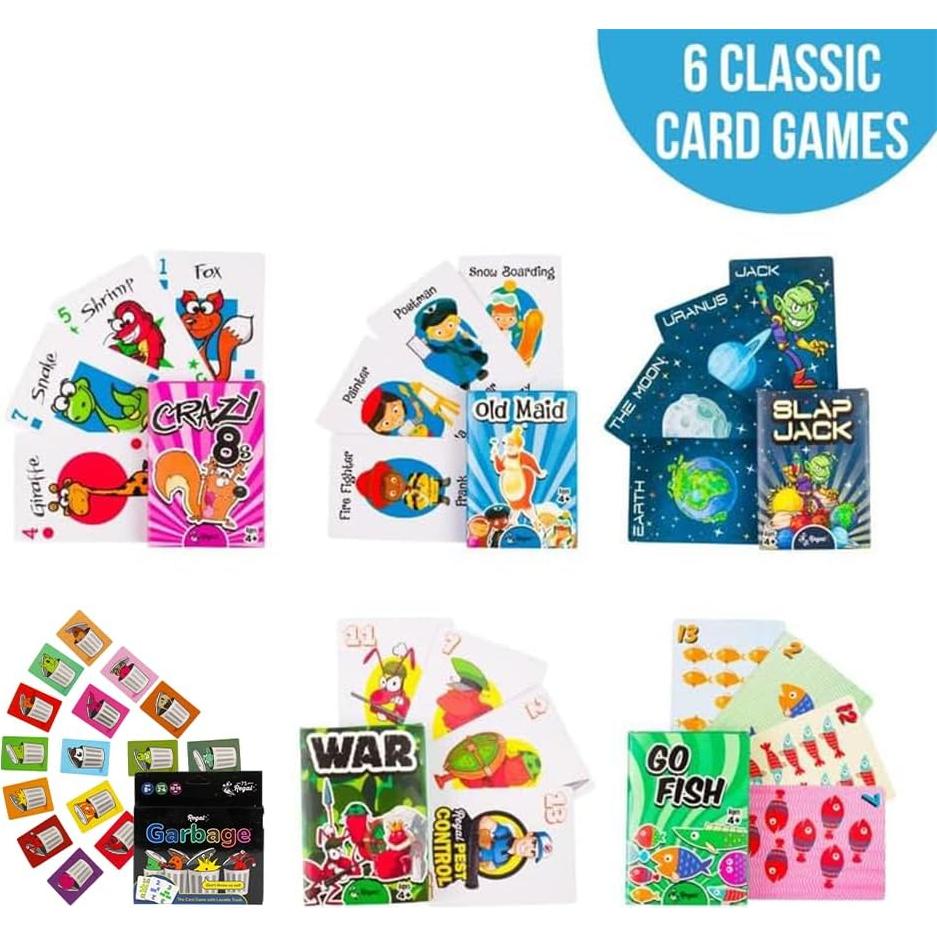Juegos de Cartas Regal Games para Niños - 6 Juegos Clásicos