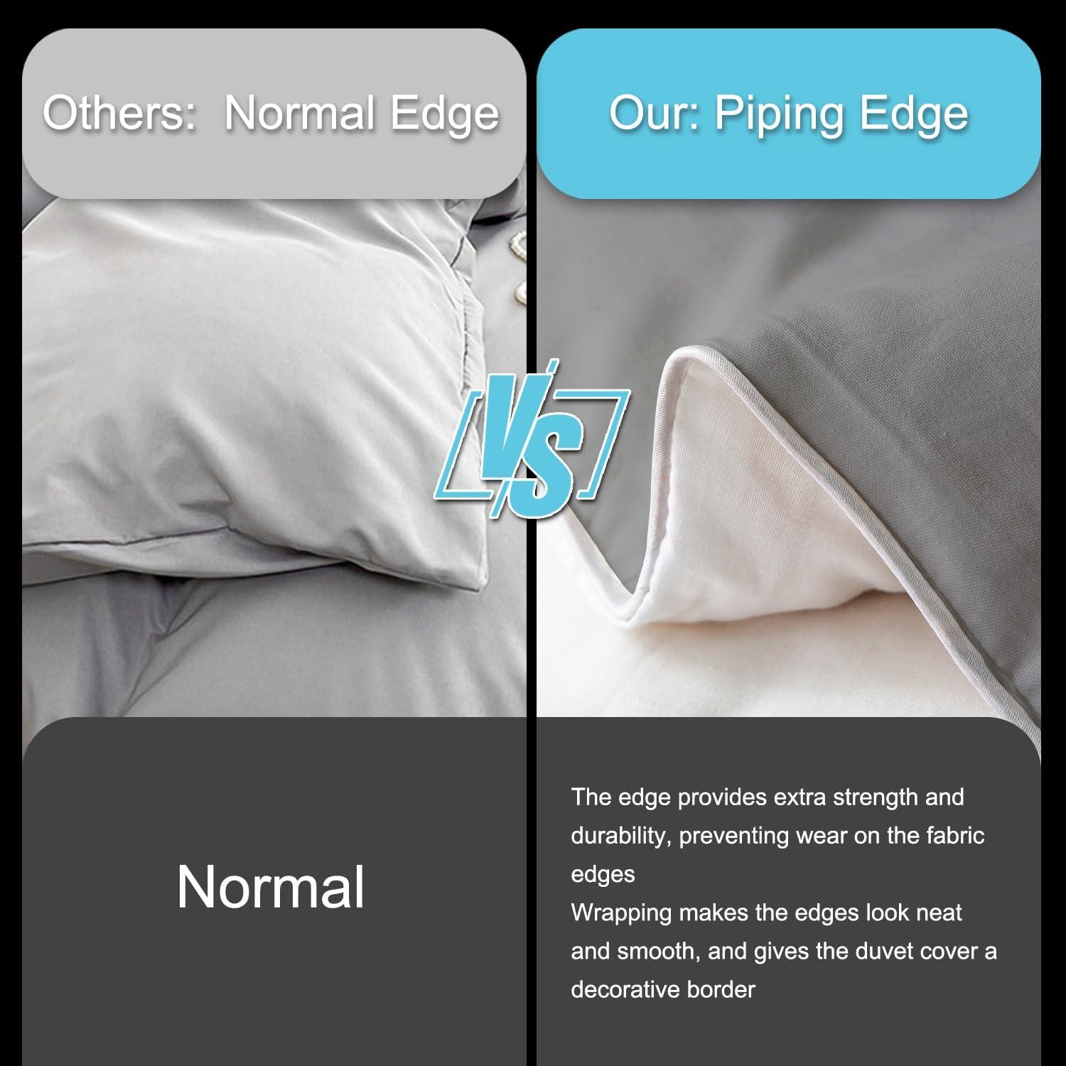 Cubierta de Edredón Individual Erosebridal Algodón Axolotl 2 Pcs