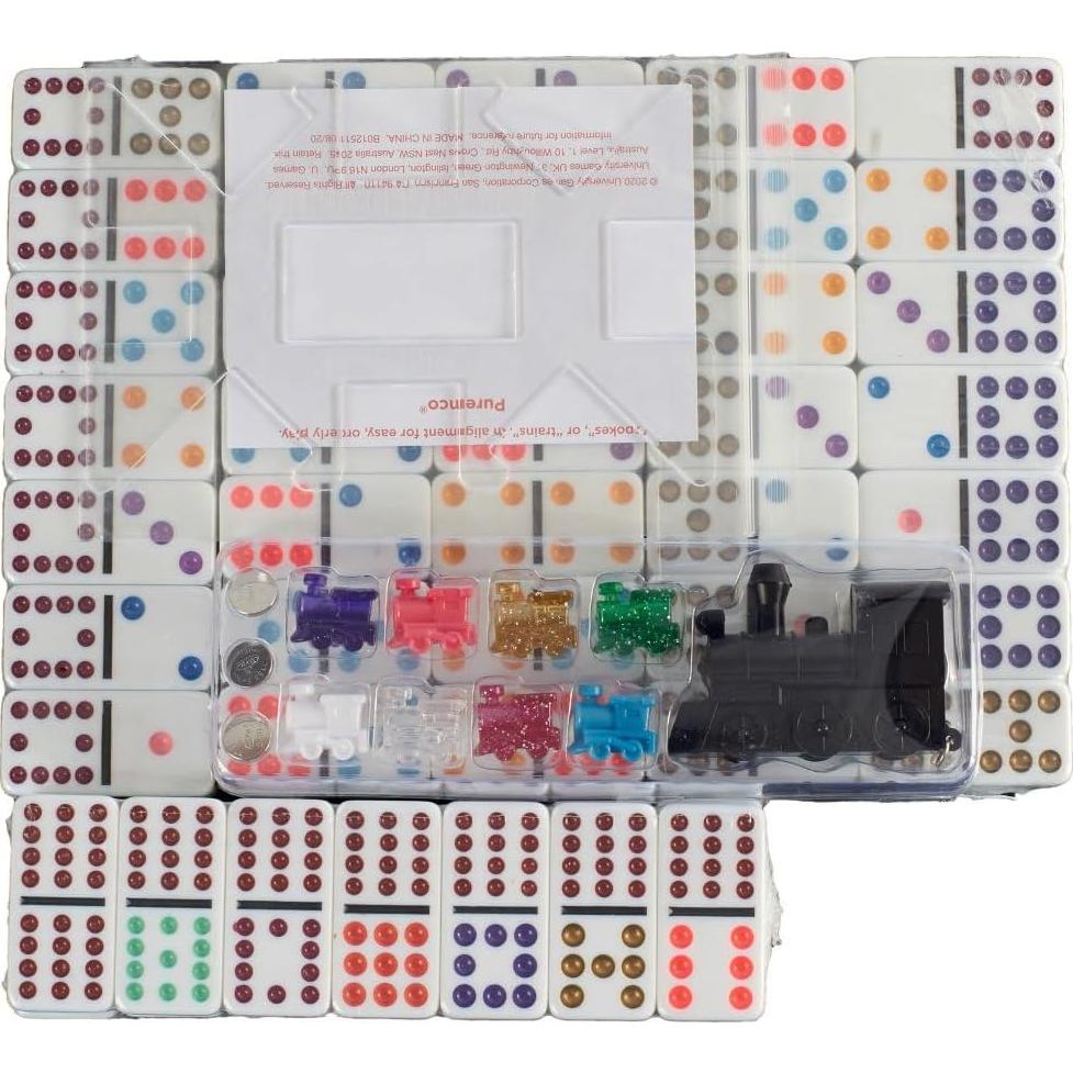 Juego de Dominó Tren Mexicano Doble 12 Puremco 91 Piezas